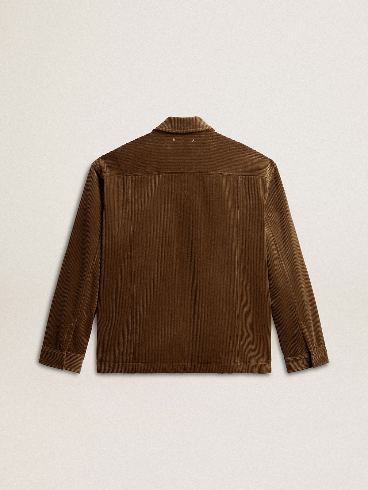 Men's olive-green corduroy jacket