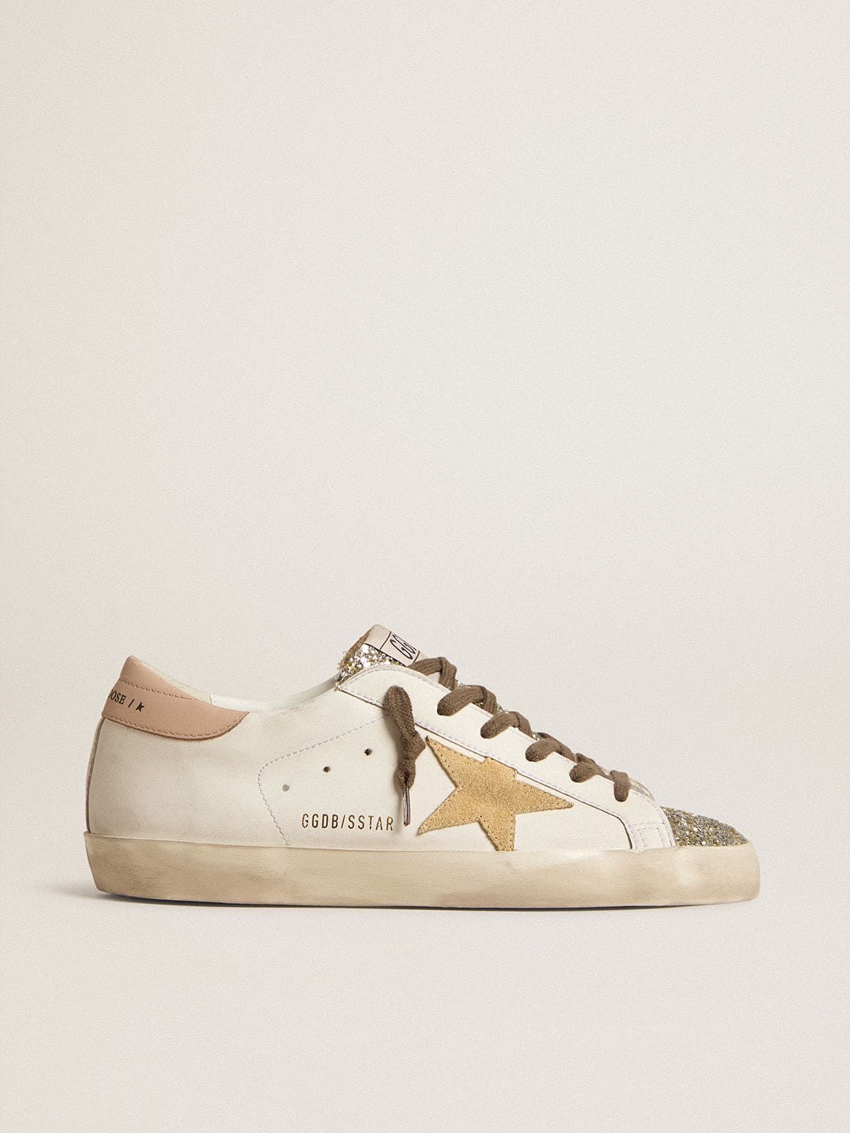 Women’s Bio-based Super-Star with platinum glitter tongue