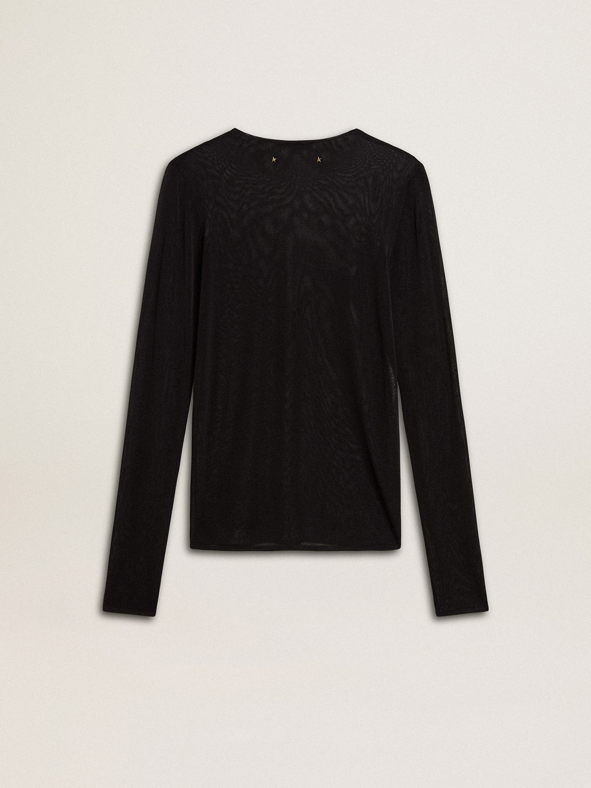 Women's black crew neck t-shirt