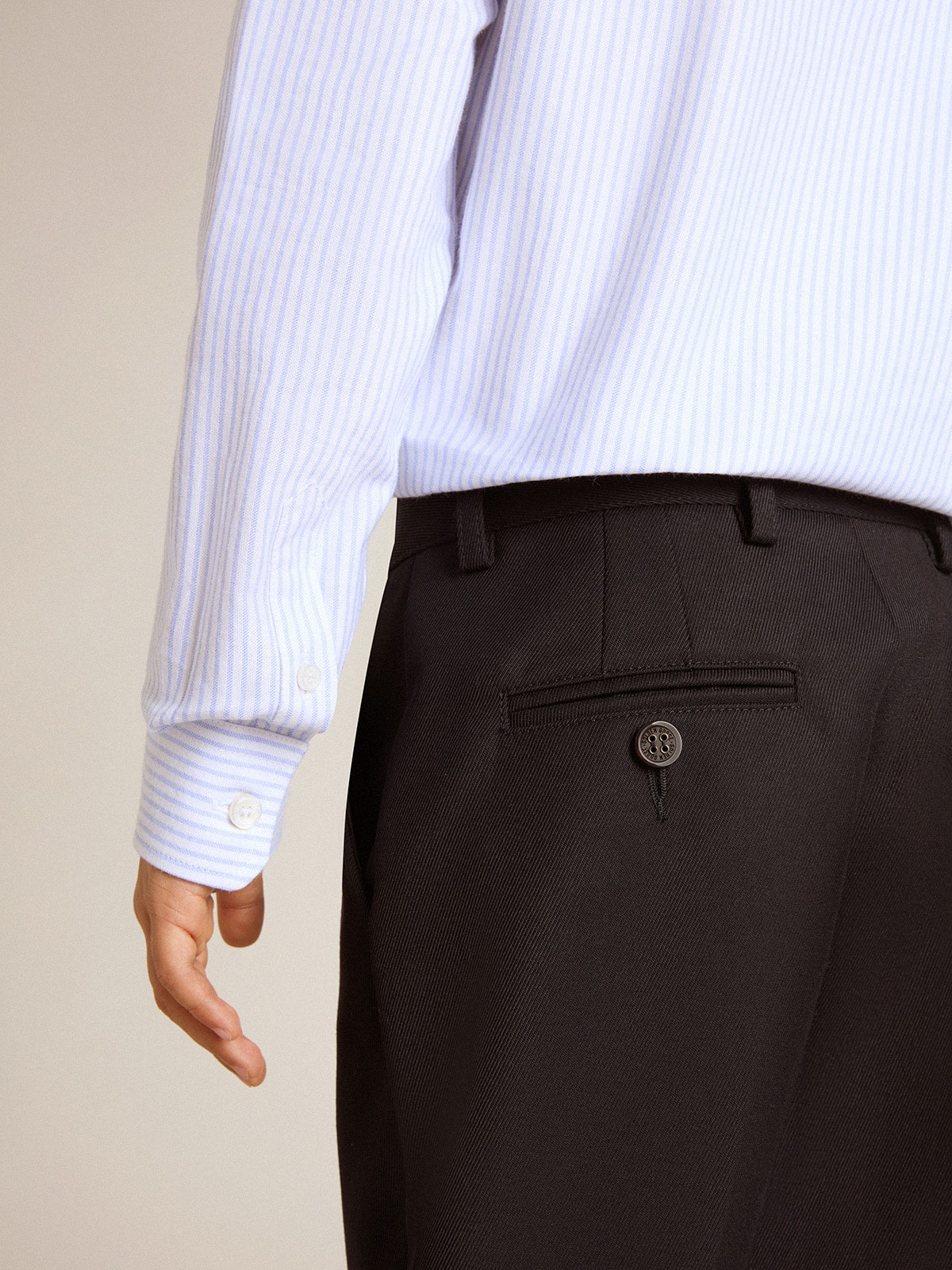 Boys' dark blue wool pants