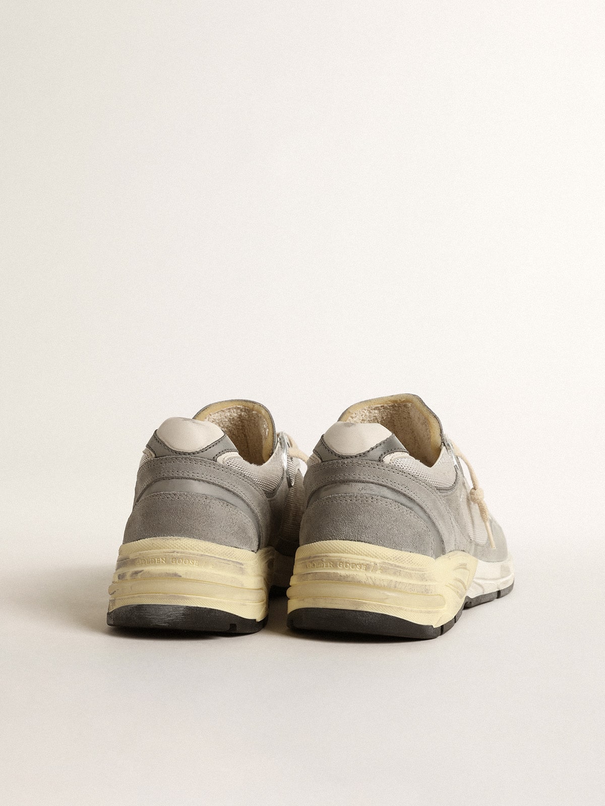 Men’s Dad-Star in suede and mesh with white leather star and heel tab