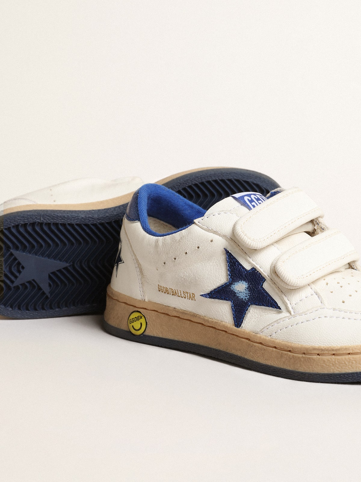 Young Ball Star with blue metallic leather star and heel tab