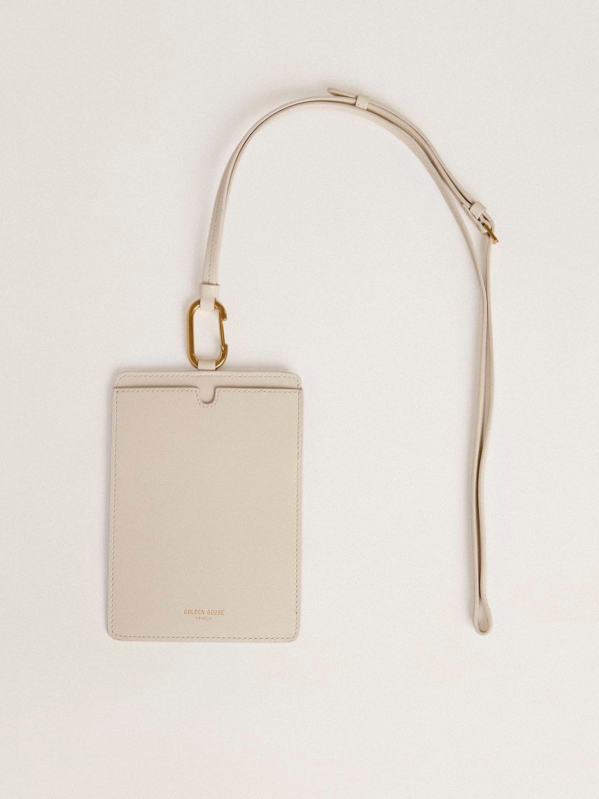 Worn white document holder