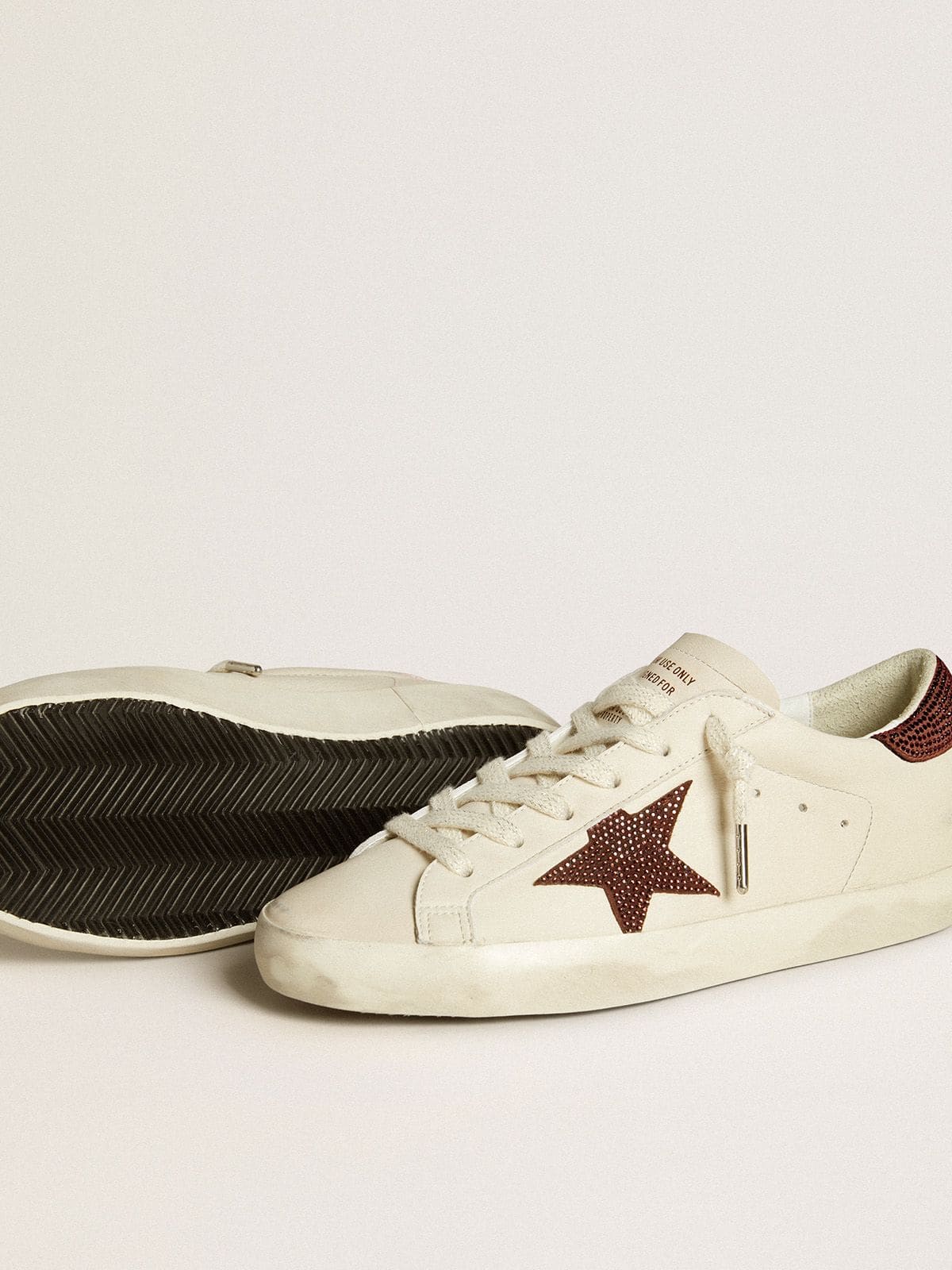 Women’s Super-Star LTD with suede star and heel tab with Swarovski crystals