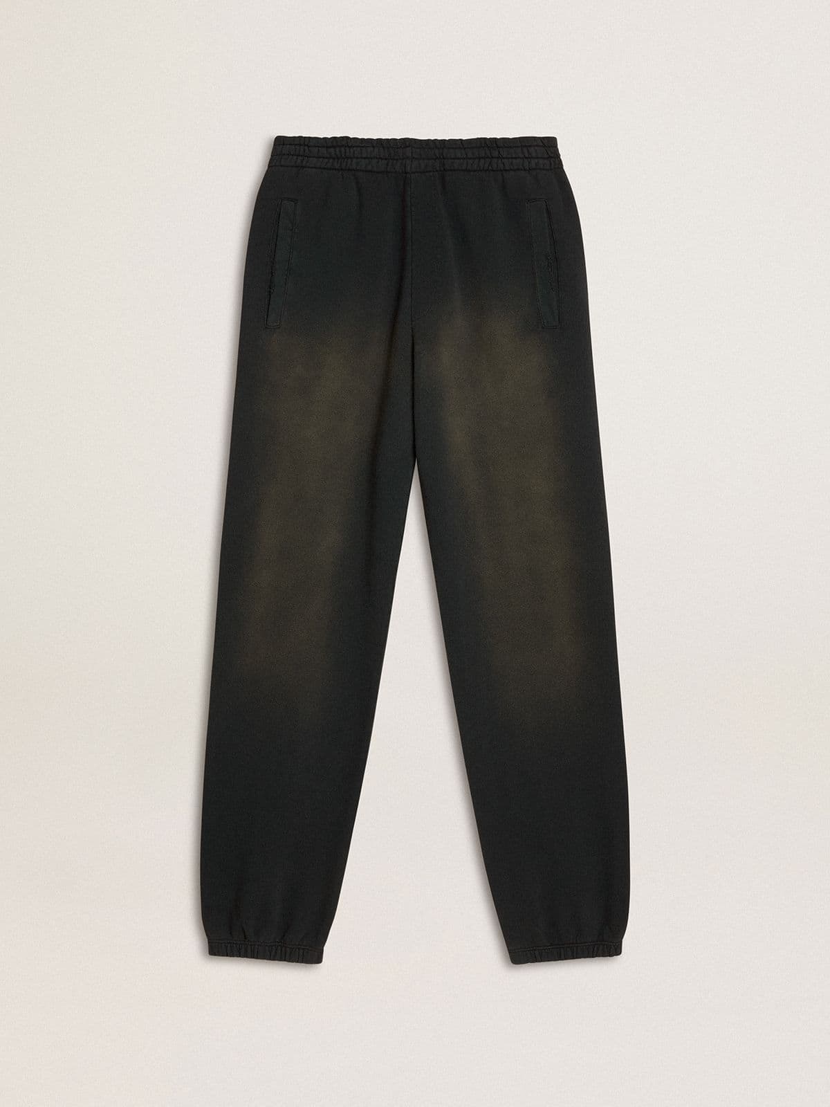 Unisex washed black joggers