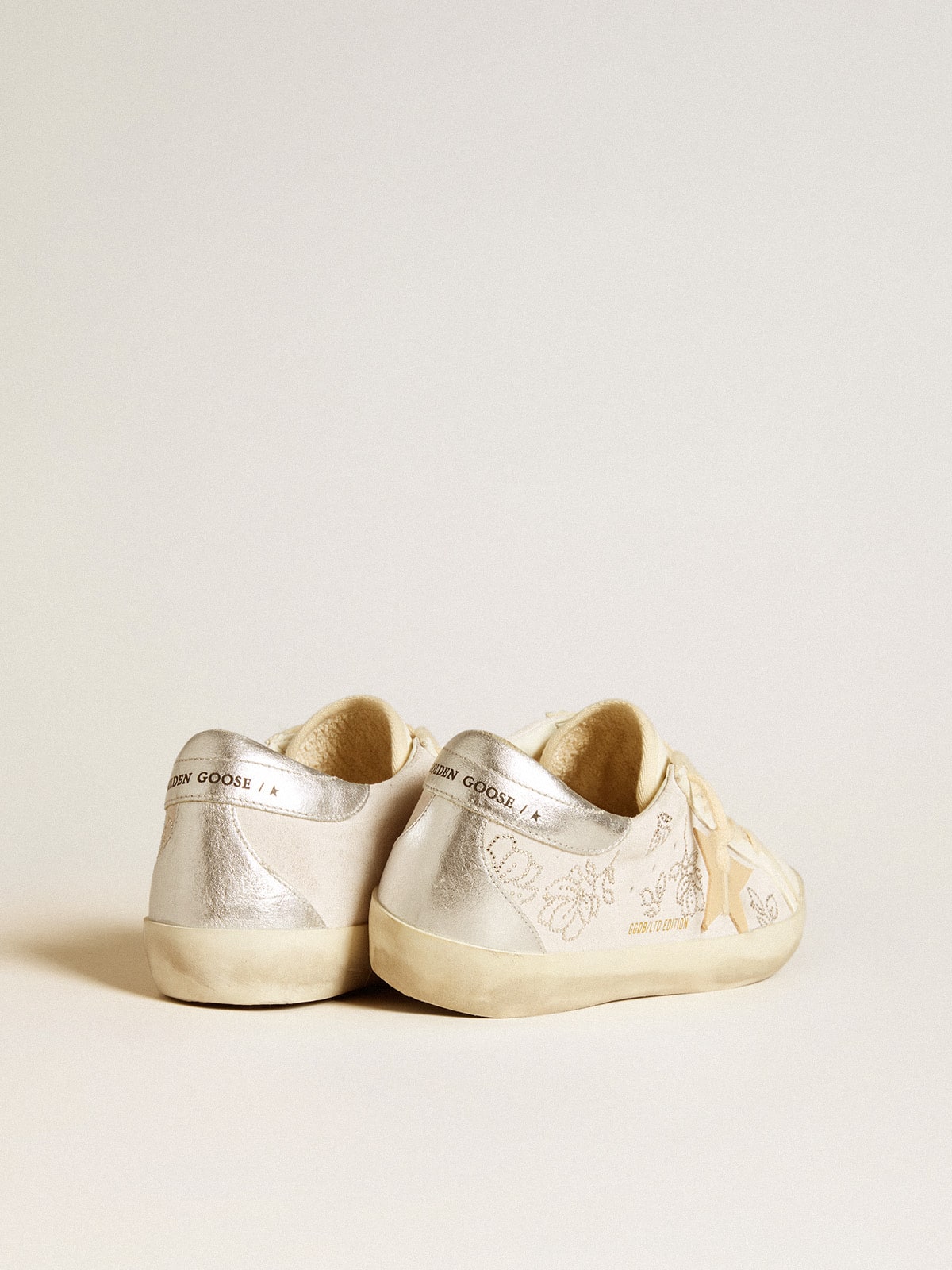 Women's Super-Star LTD with Swarovski crystals and smoke gray leather star