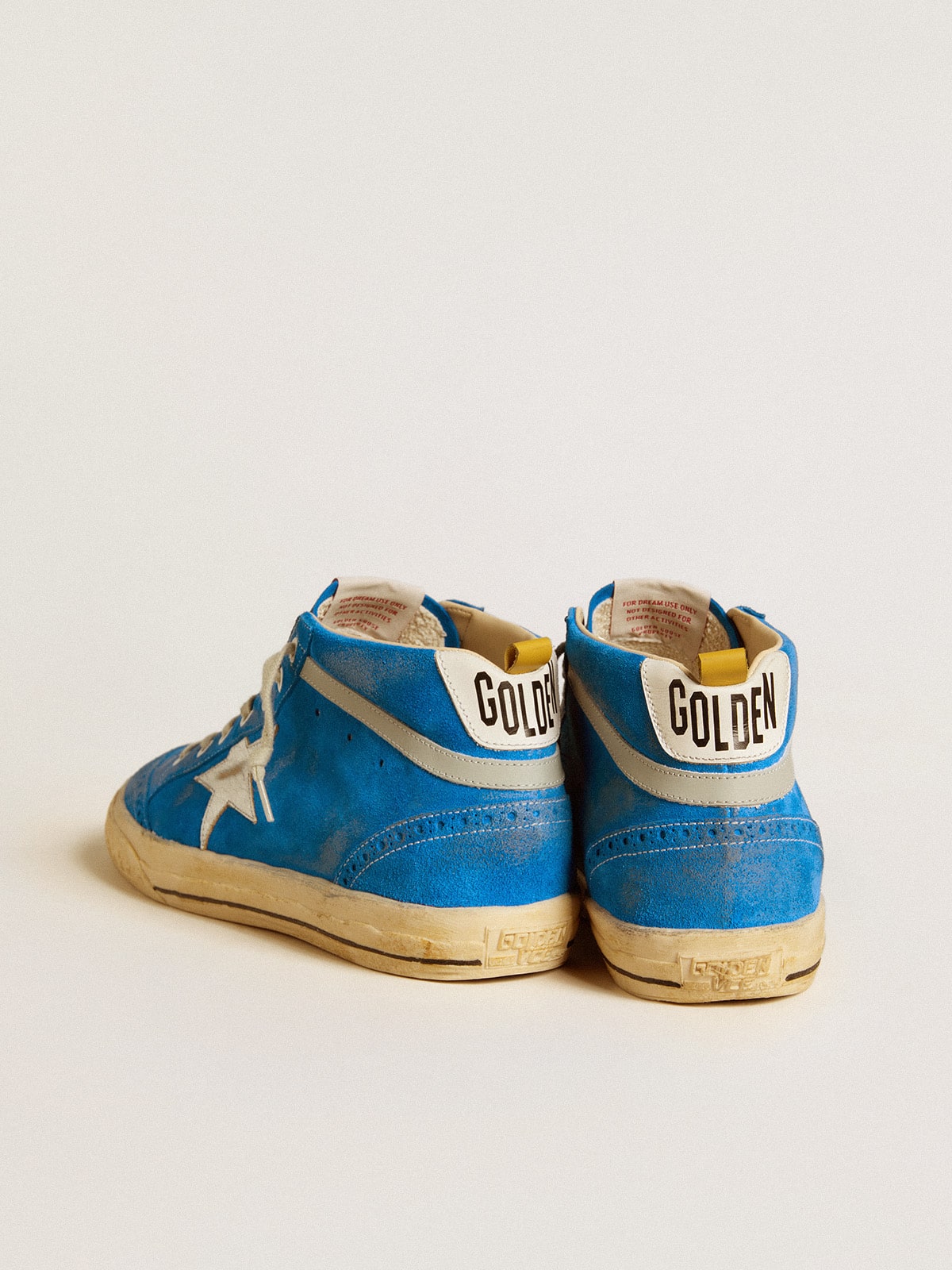 Men's Mid Star in suede with metallic leather star and leather heel tab