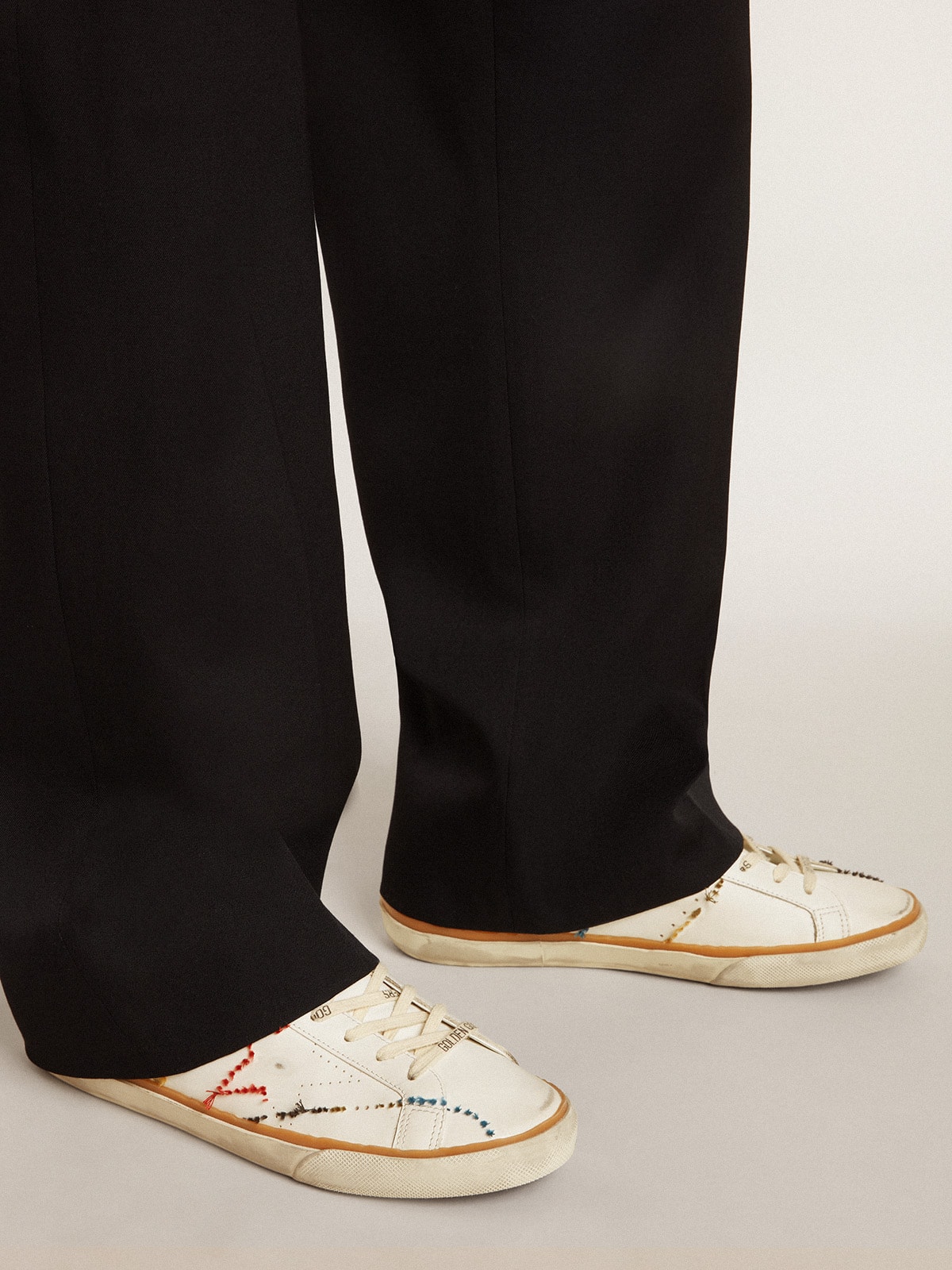 Men’s Super-Star LTD with perforated star and metallic leather heel tab