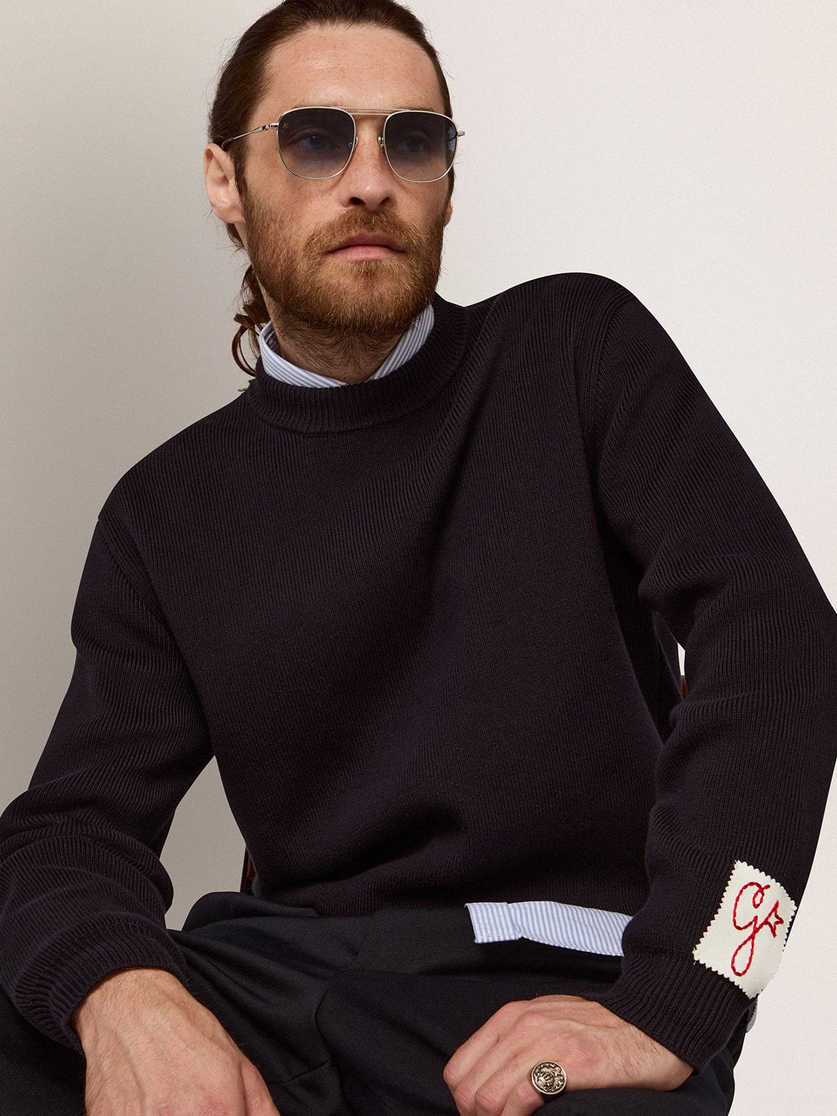 Sunframe Roger aviator model with silver frame