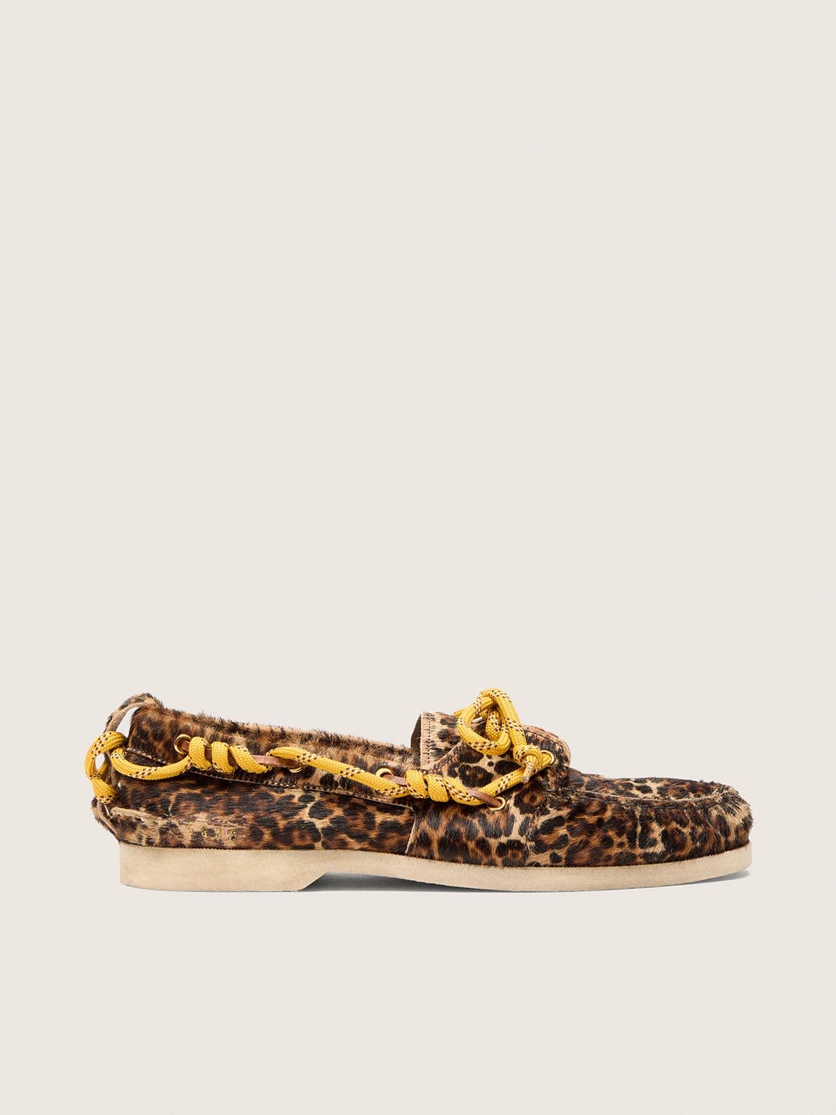 Women's Cruise loafer in leopard-print pony skin