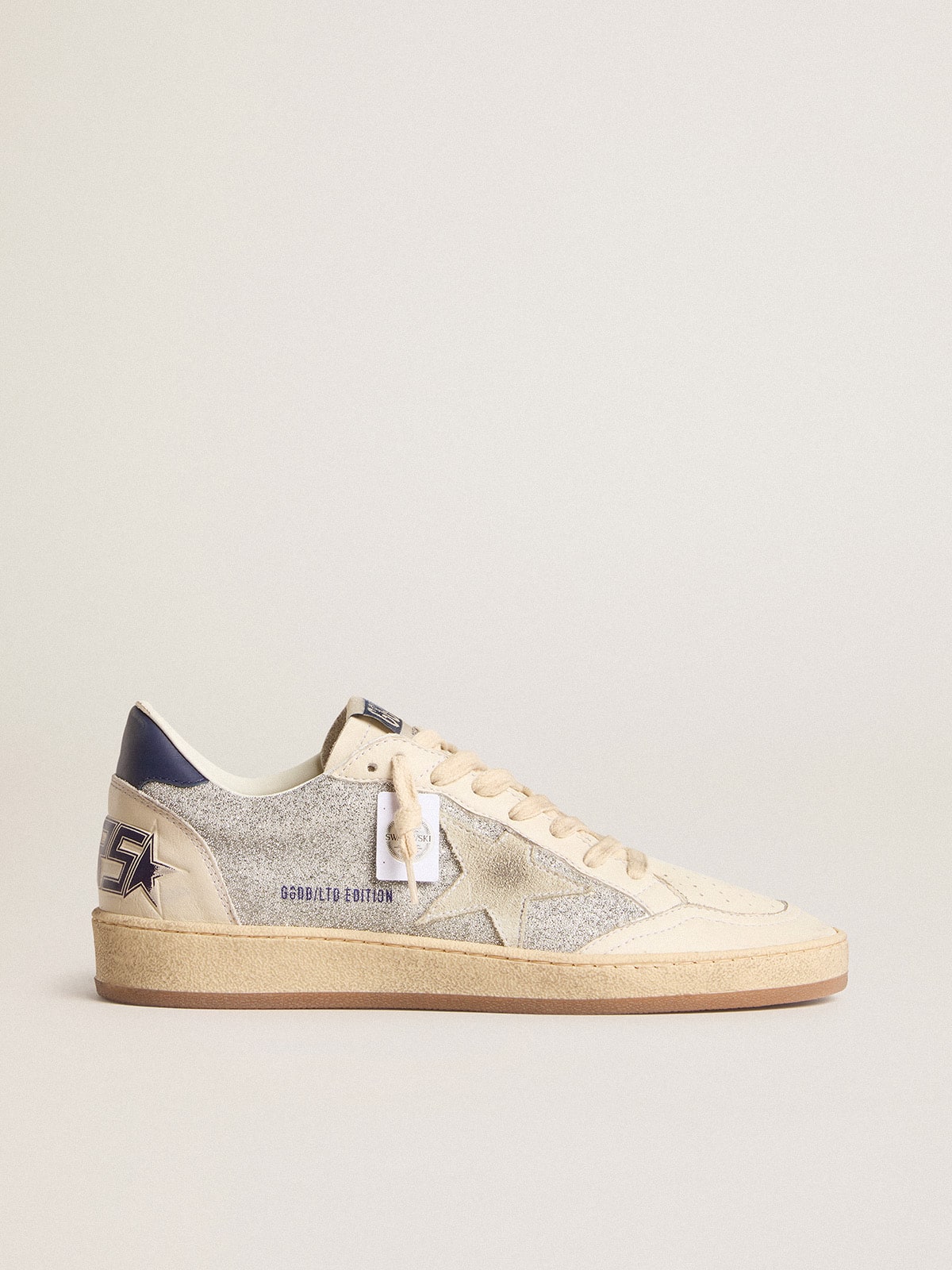 Women's Ball Star LTD in Swarovski crystals and leather with gold laminated star