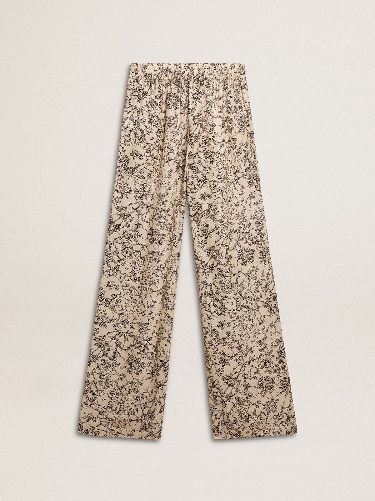Women's joggers with floral print
