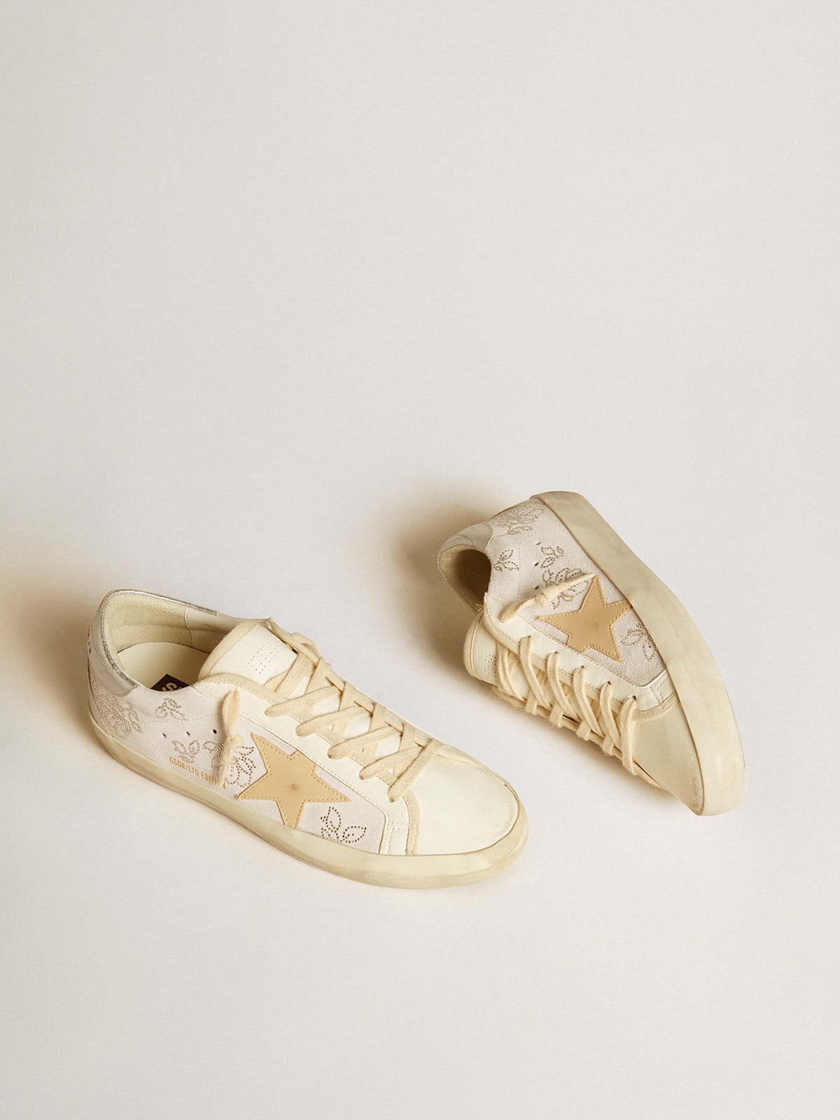 Women's Super-Star LTD with Swarovski crystals and smoke gray leather star