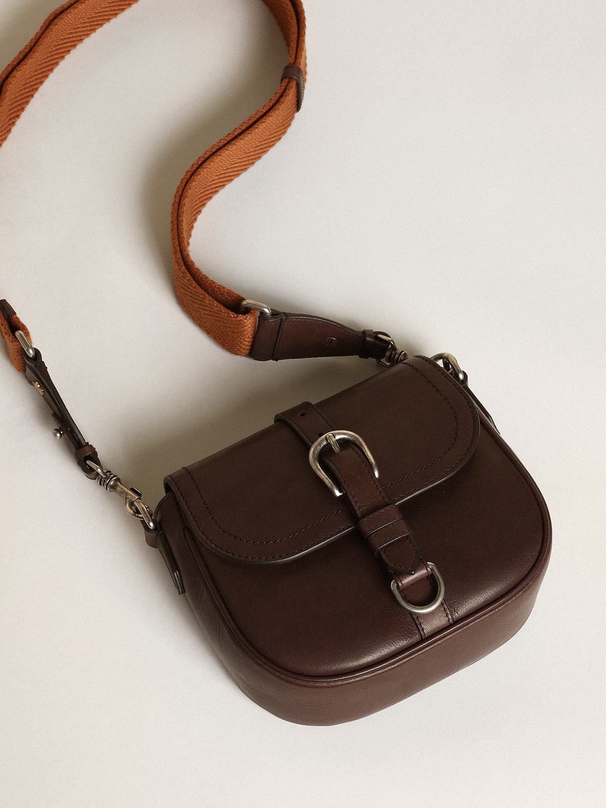Women's Francis Bag small in dark brown leather