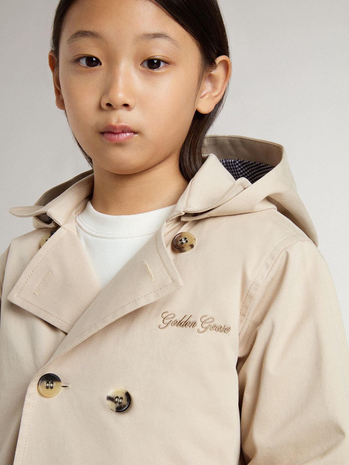 Kids’ trench jacket with removable inner gilet