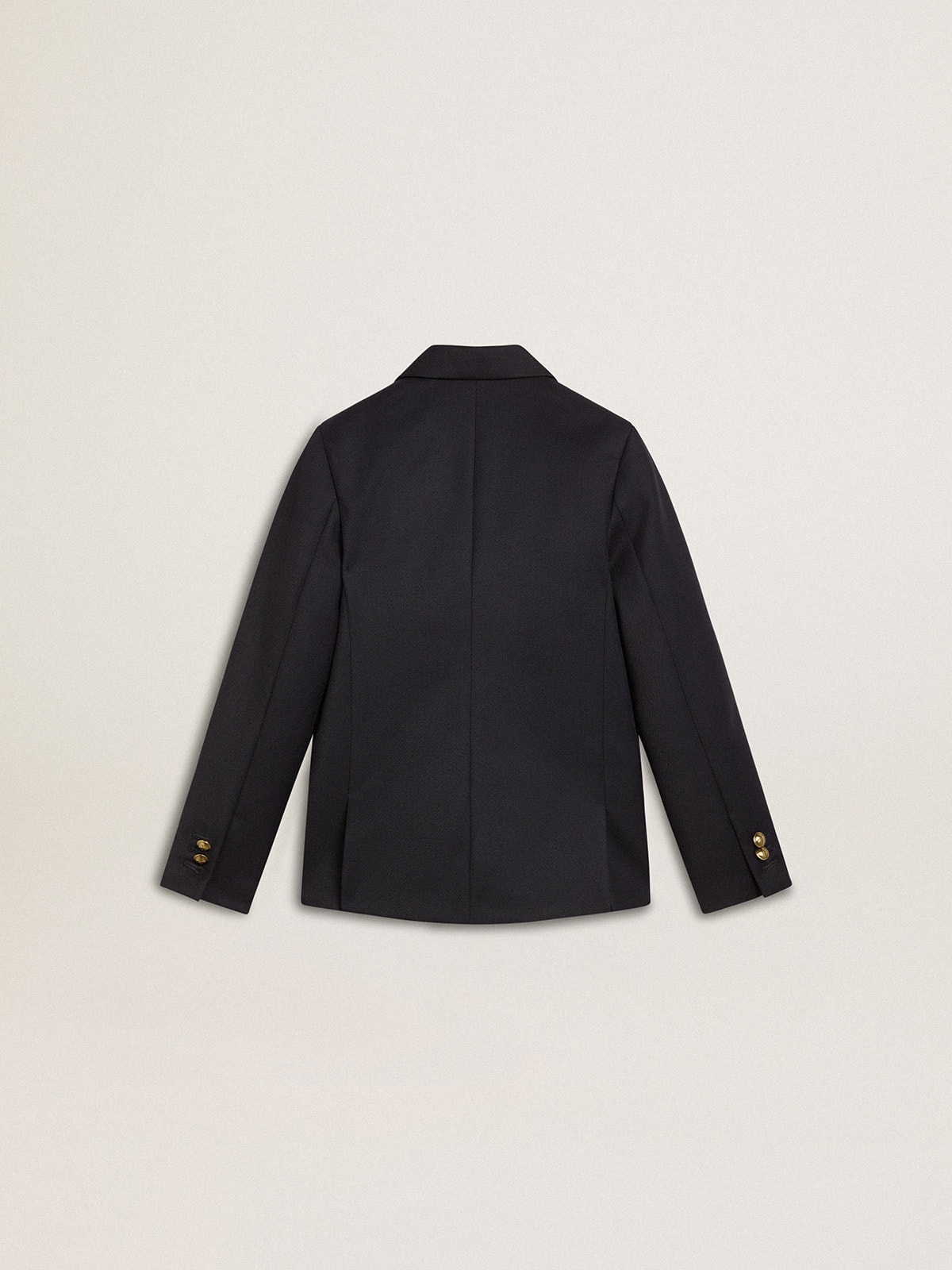 Boys' dark blue double-breasted blazer