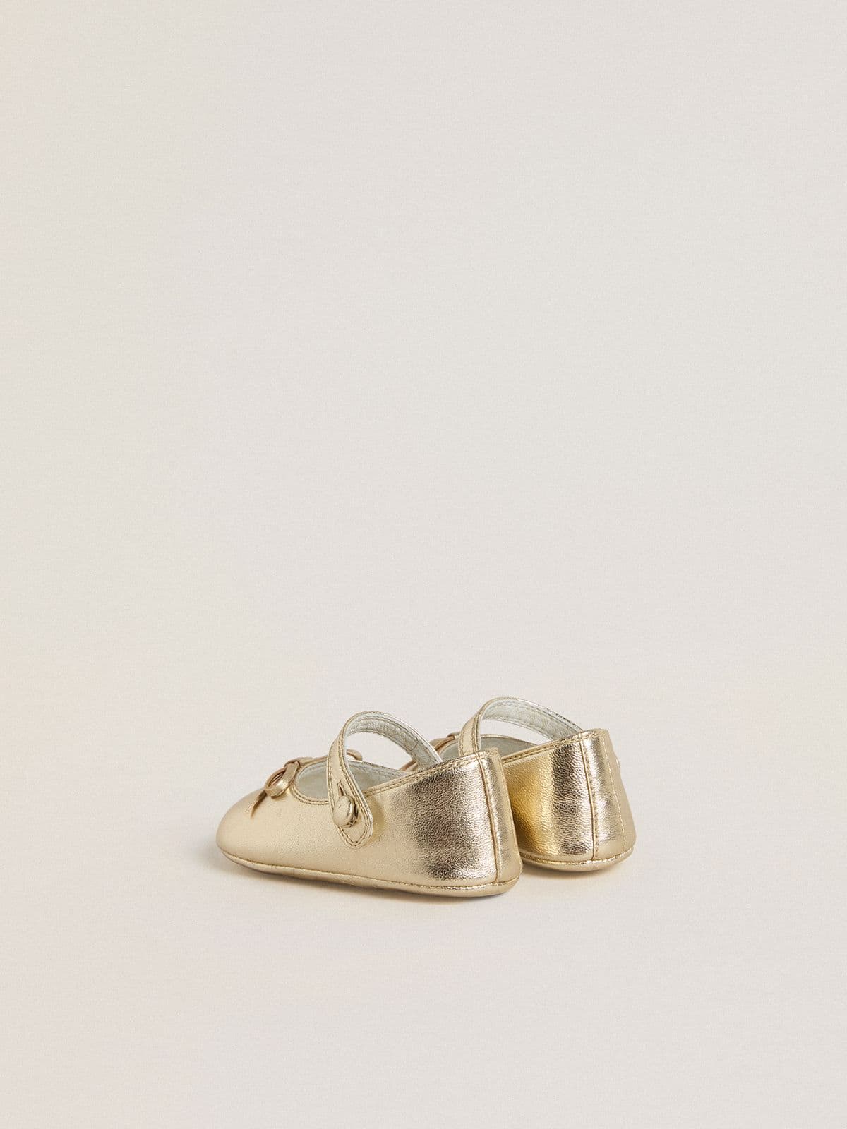 Sofi Baby ballet flats in gold metallic leather