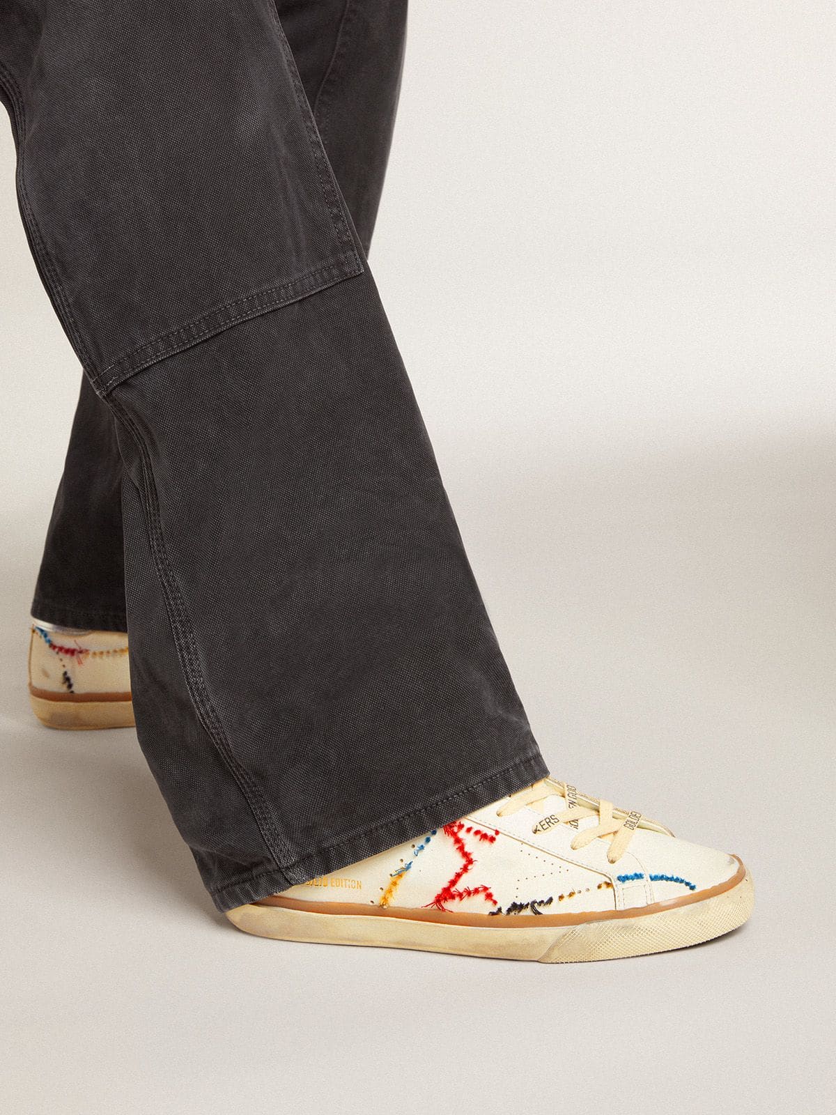 Women’s Super-Star LTD with perforated star and metallic leather heel tab