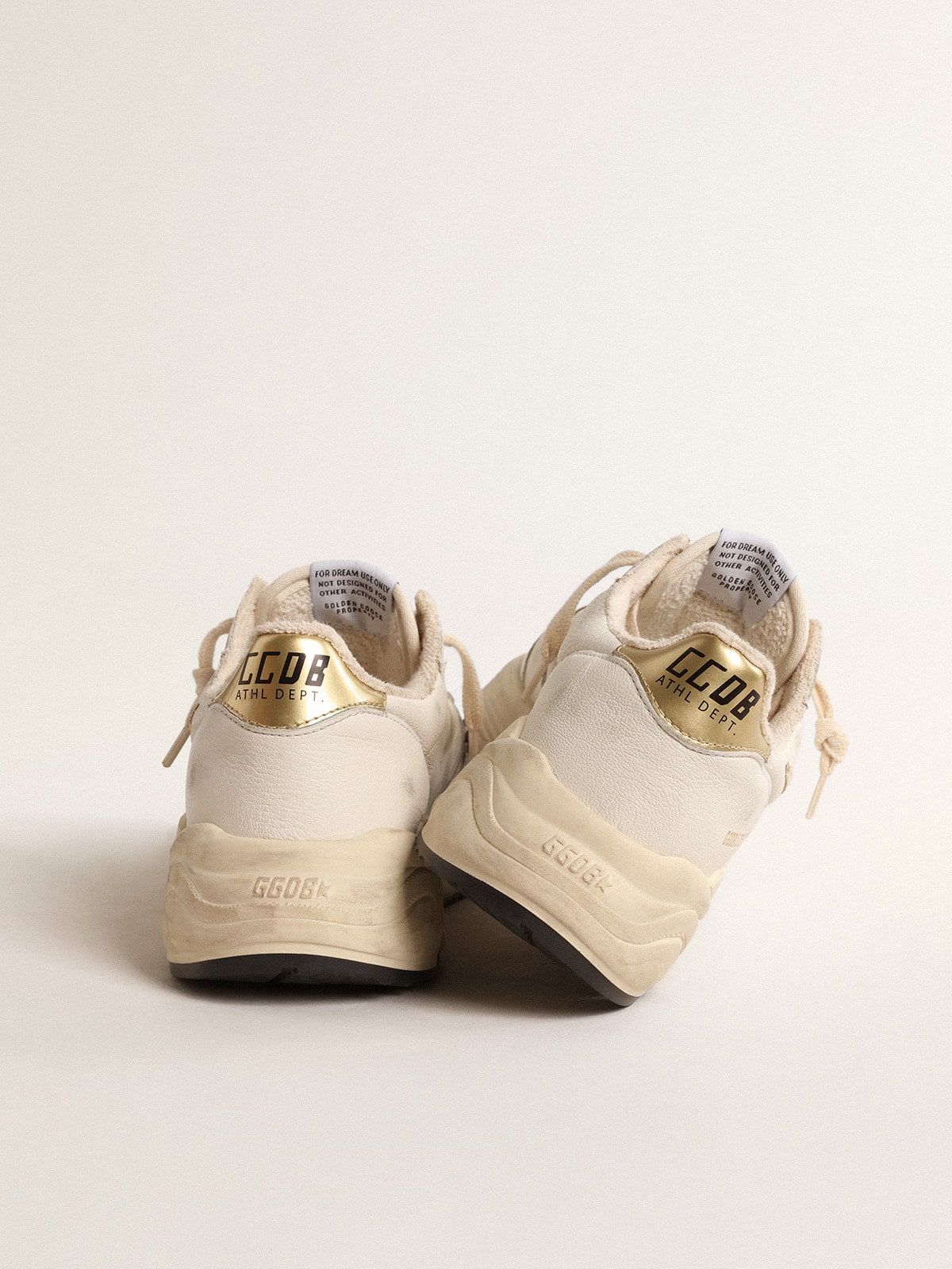 Women's Running Sole LTD in nappa with suede star and gold heel tab