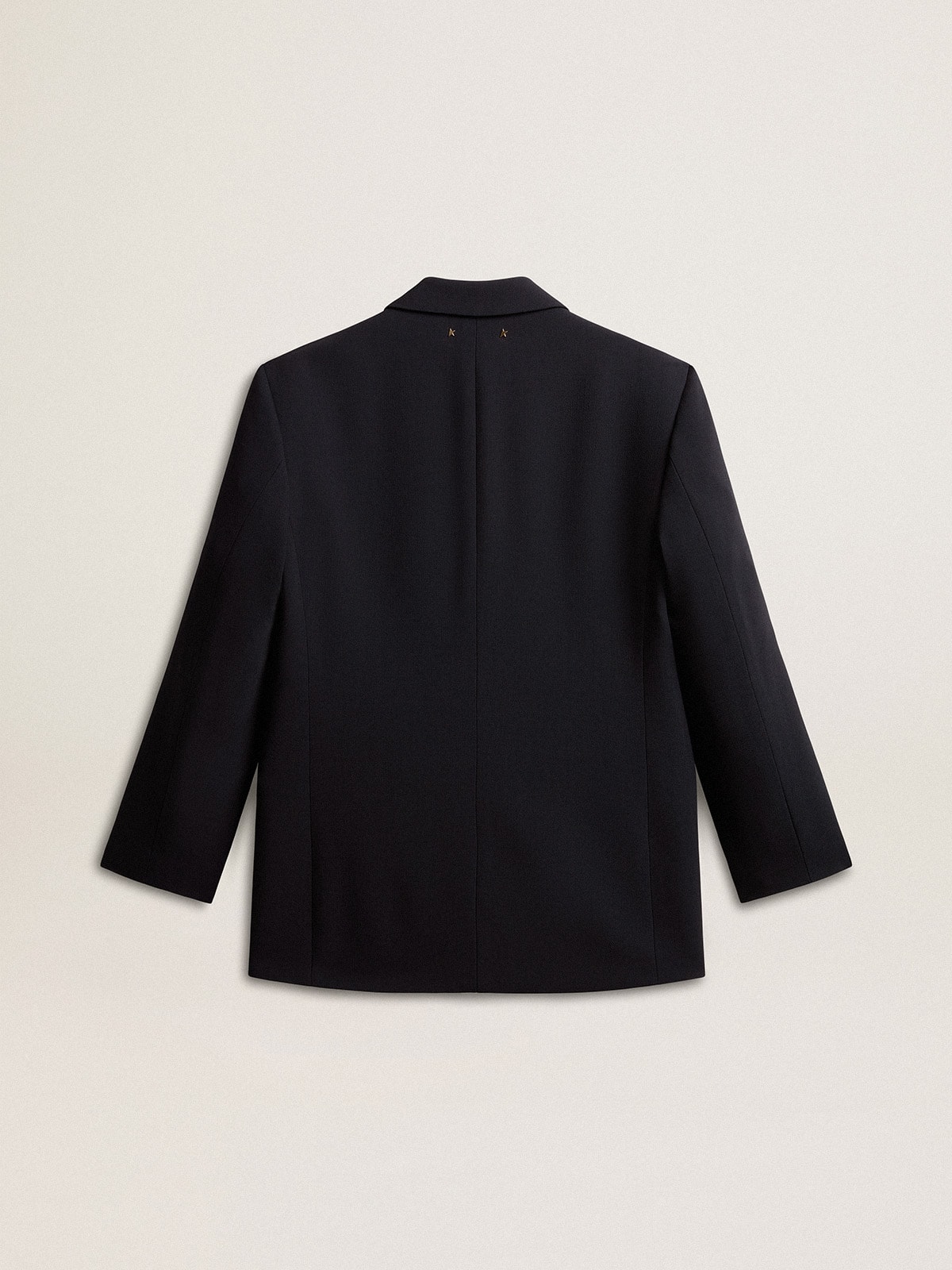 Women’s black wool-blend blazer jacket