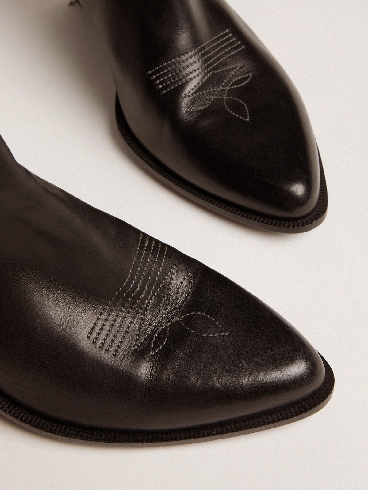 Women's Sunset boots in black leather