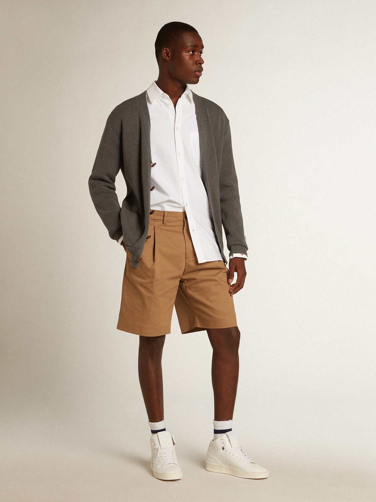 Men’s bio-based Mid-Stardan with white star and heel tab