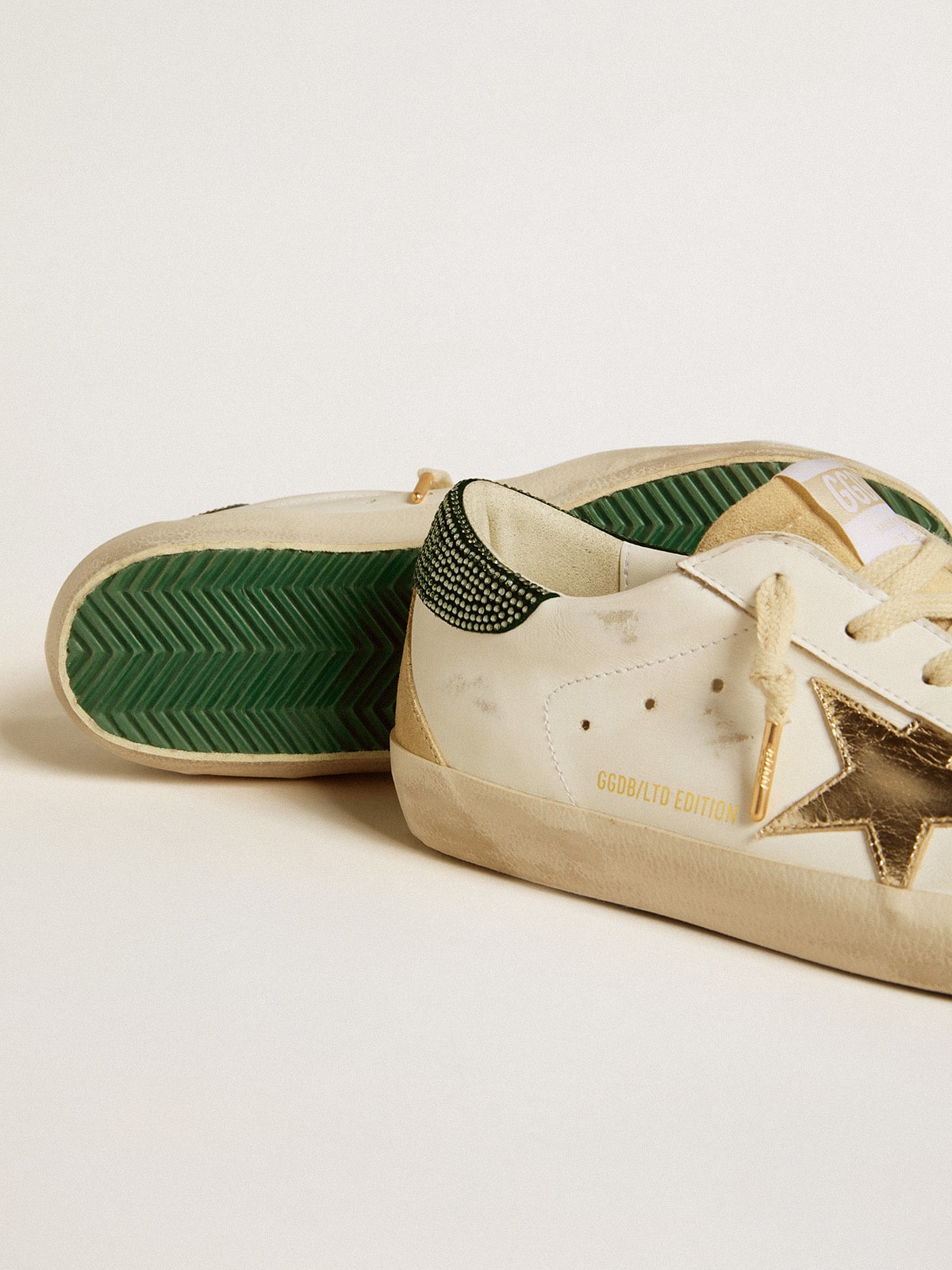 Women’s Super-Star LTD with leather star and Swarovski crystal heel tab