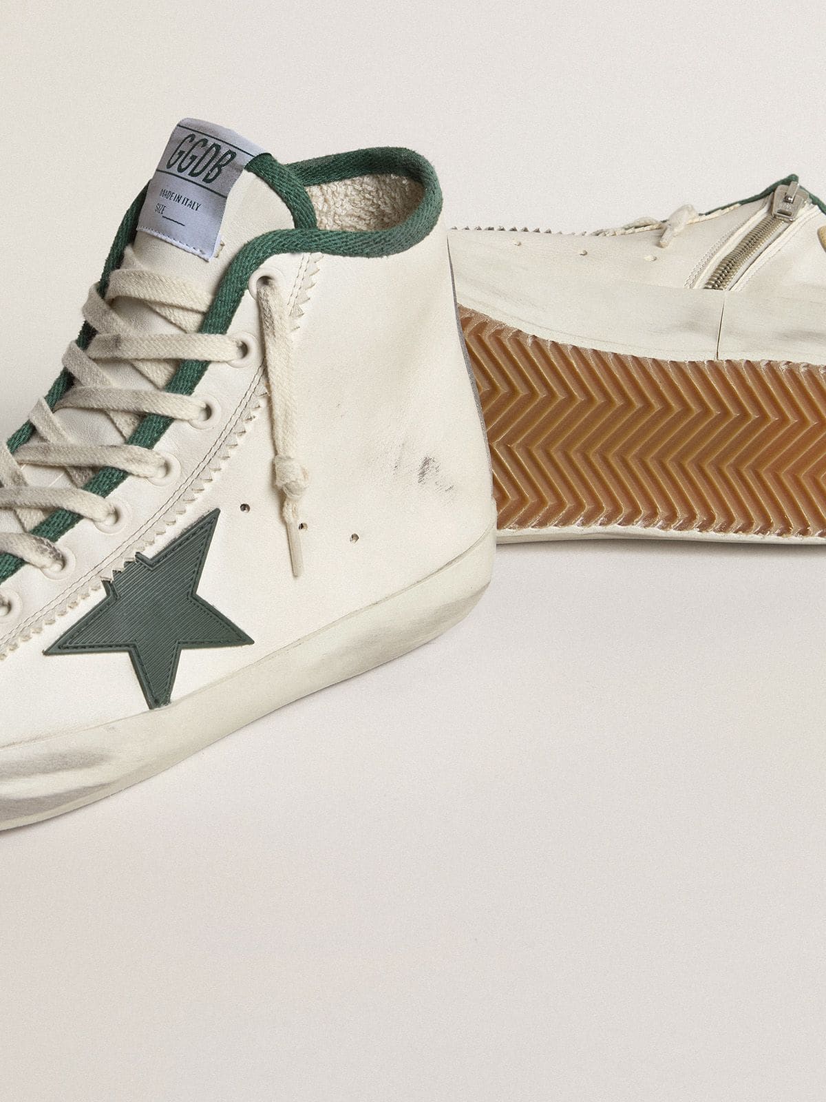 Women's Francy LTD in nappa leather with green rubber star