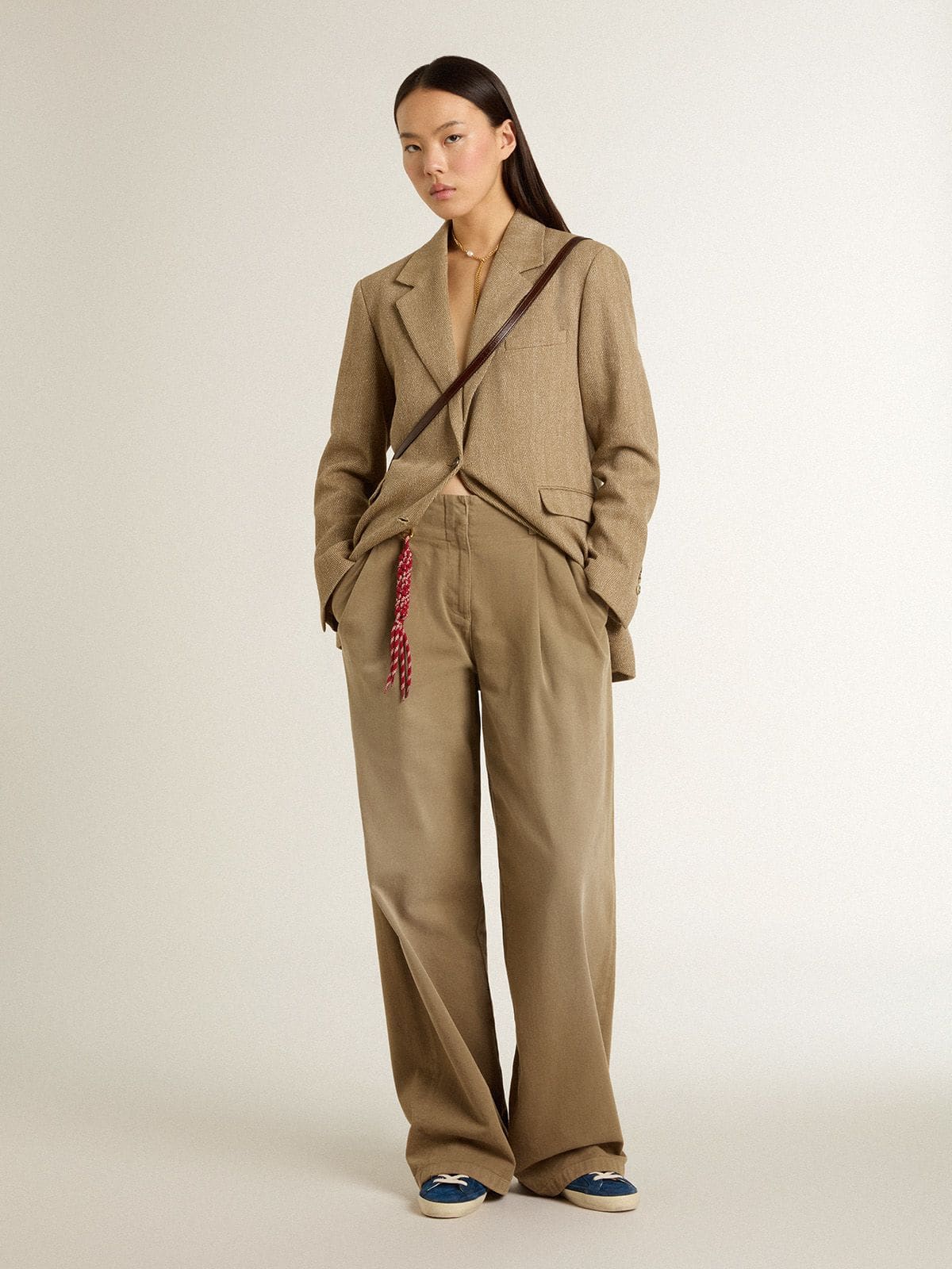 Women's Super-Star LTD in blue suede with white star