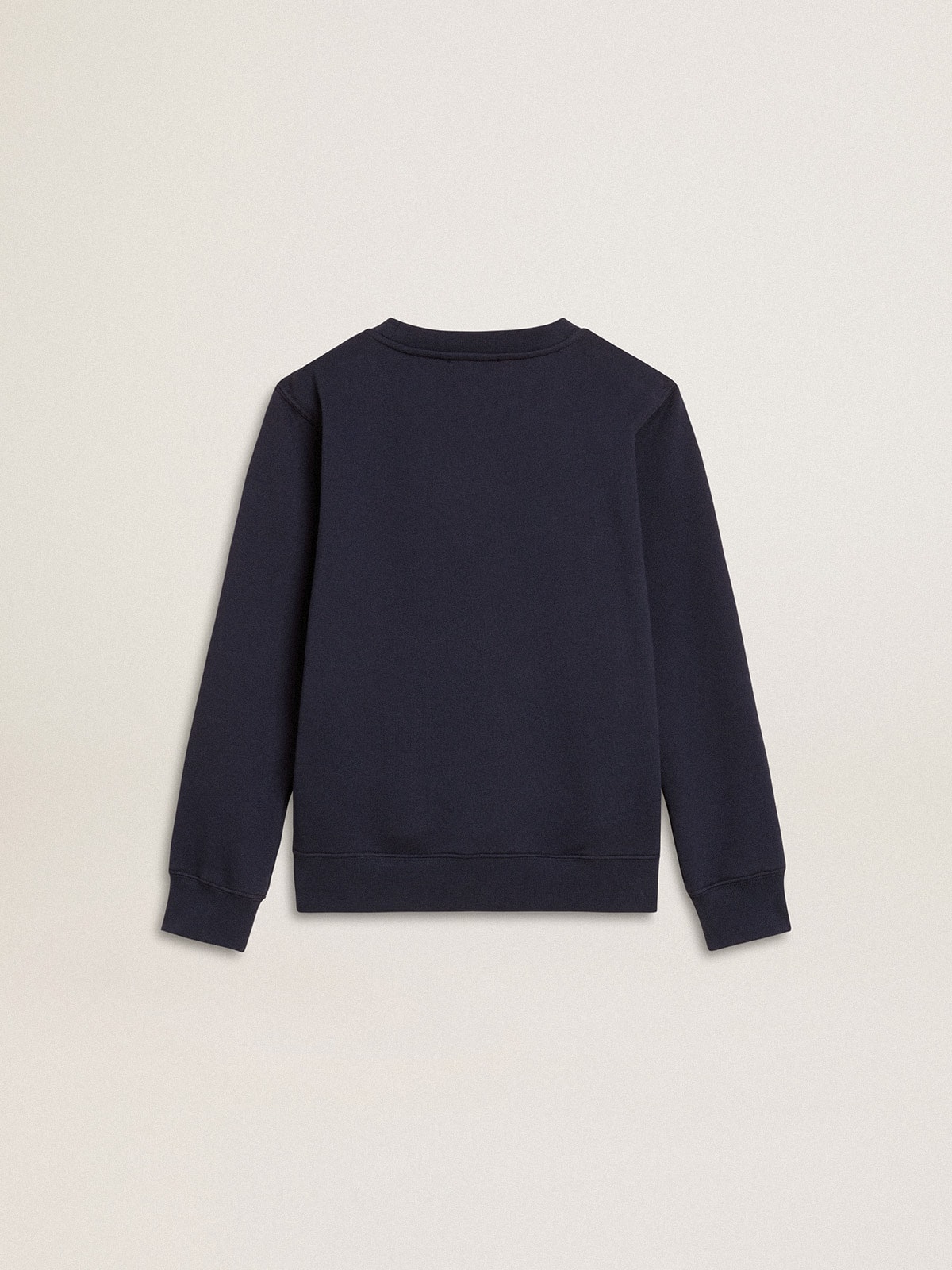 Boys' dark blue sweatshirt with white print