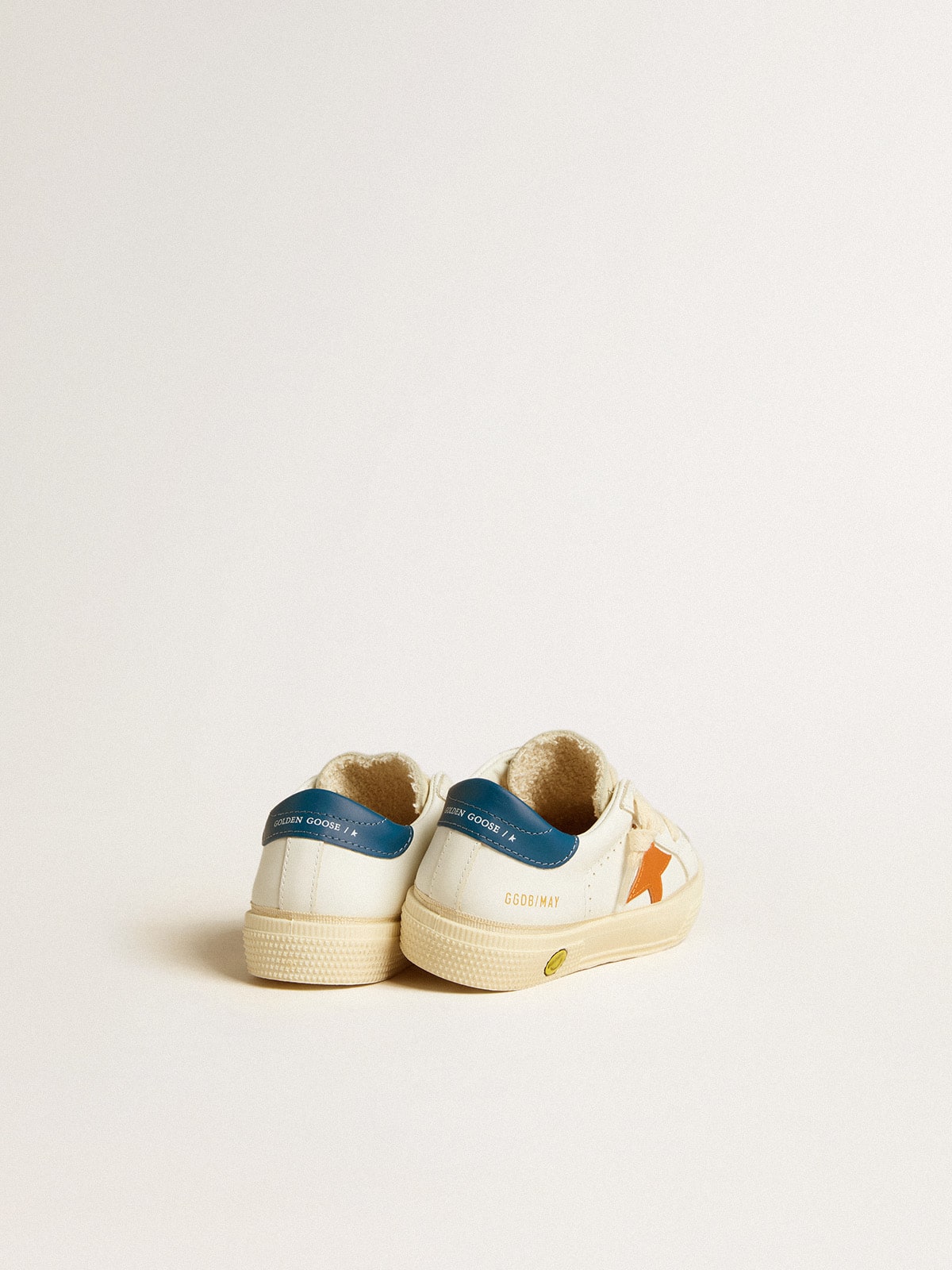 May Teen in nubuck with orange star and blue heel tab