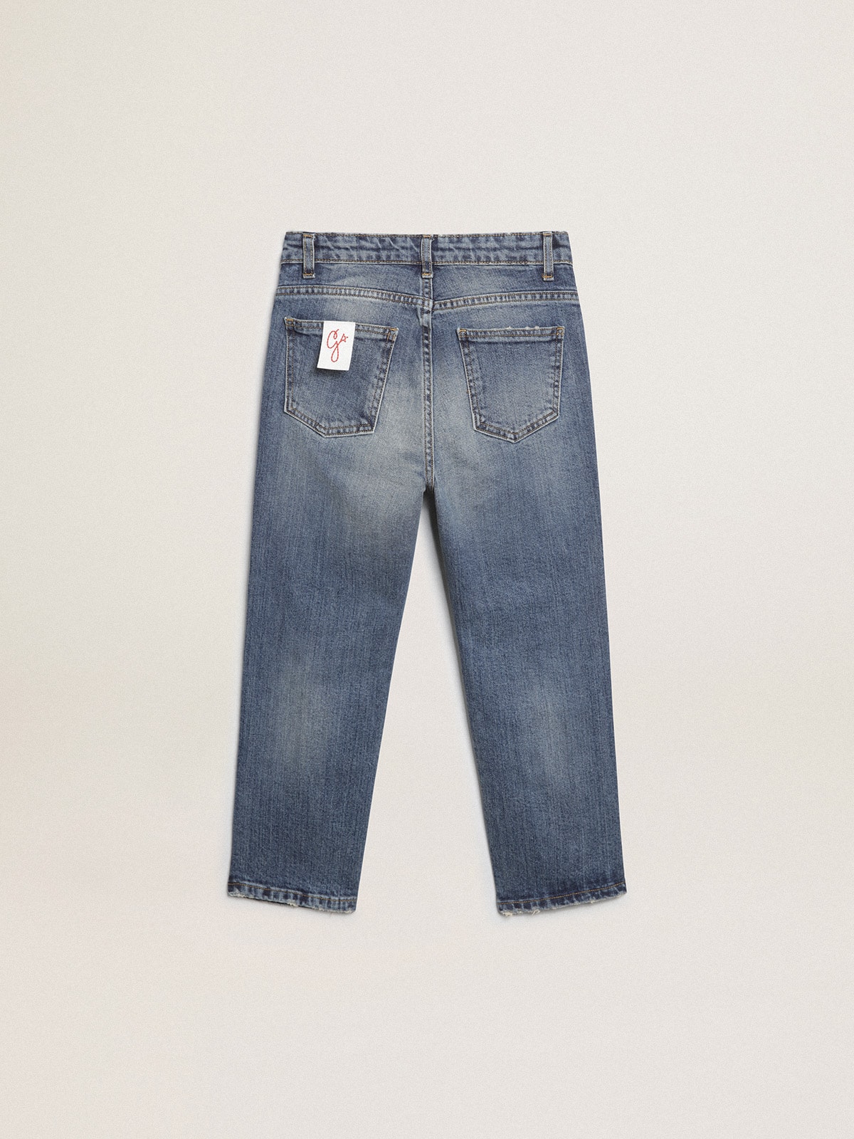 Boys’ stretch jeans in blue denim
