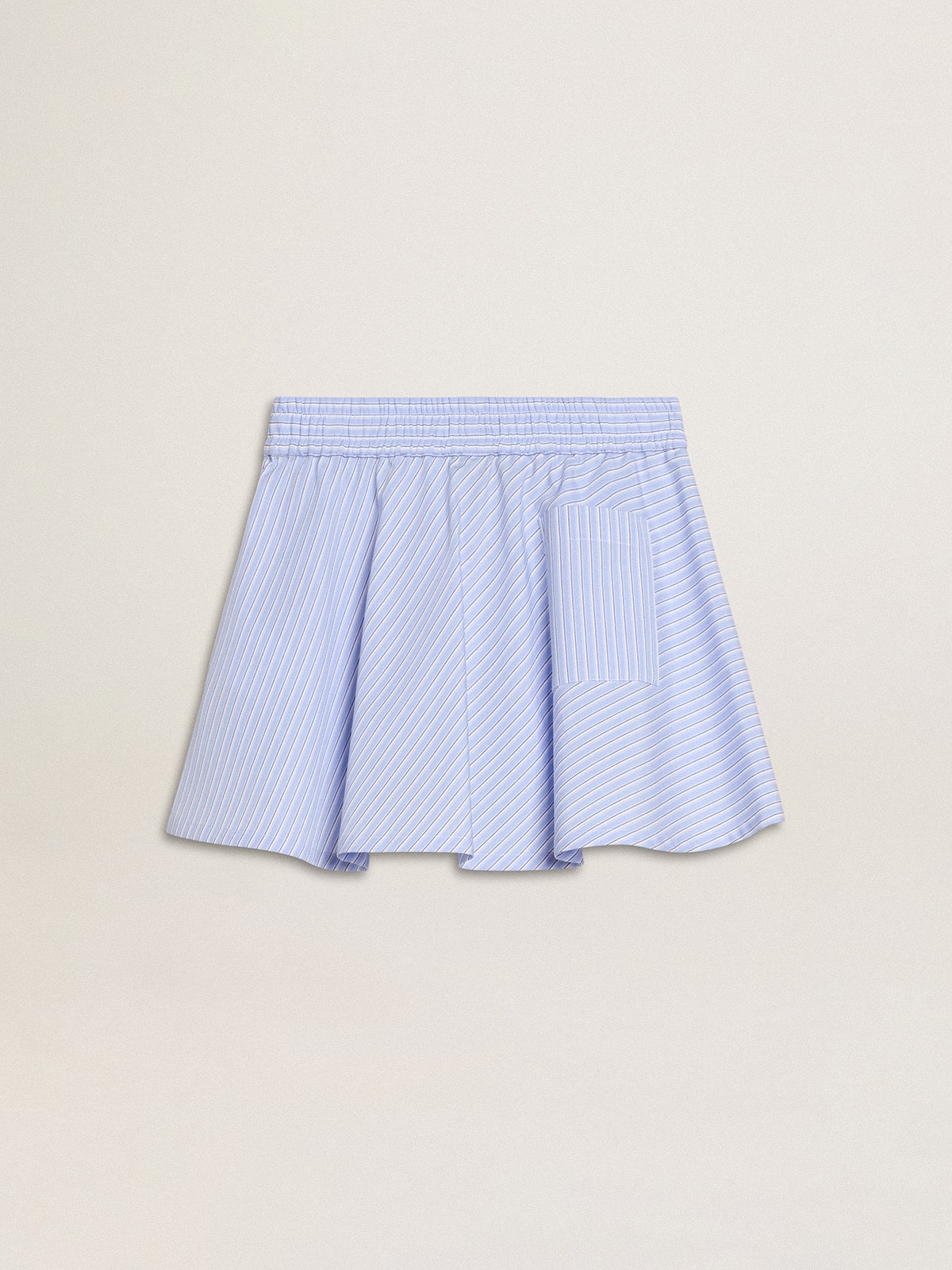 Girls' skirt with light blue stripes