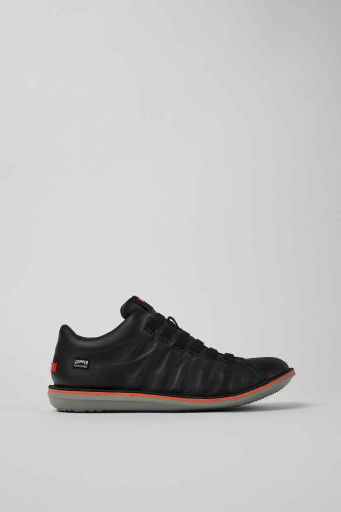 Beetle HYDROSHIELD® Black leather sneakers