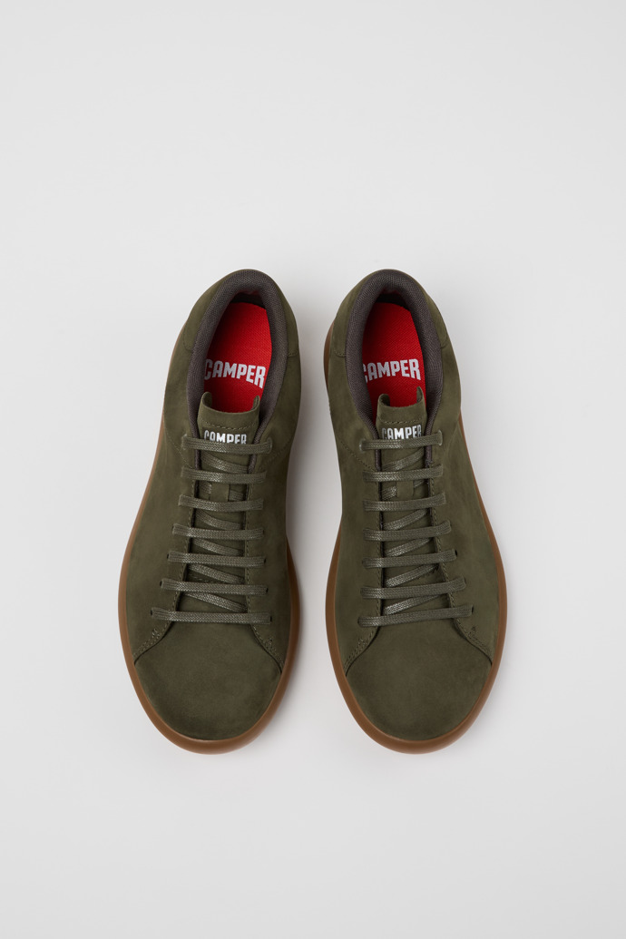 Pelotas Soller Green Nubuck Sneakers for Men.