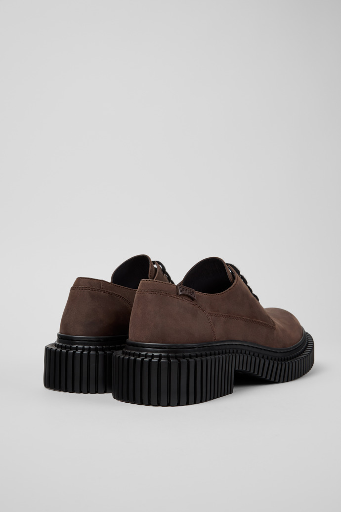 Pix Berlin Brown Nubuck Shoes for Men.