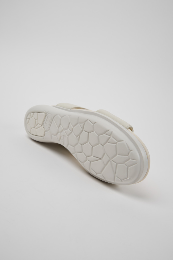 Balloon White leather sandals for women