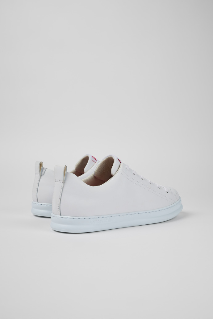 Runner White Leather Sneakers for Men.