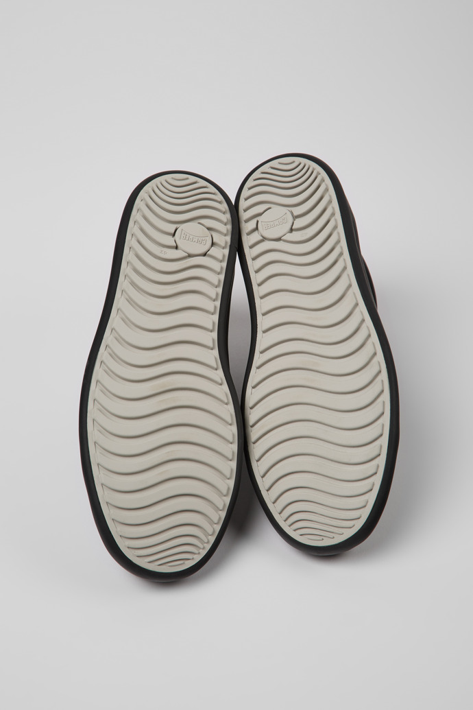 Chasis Sport Black Leather Ankle Boots for Men.