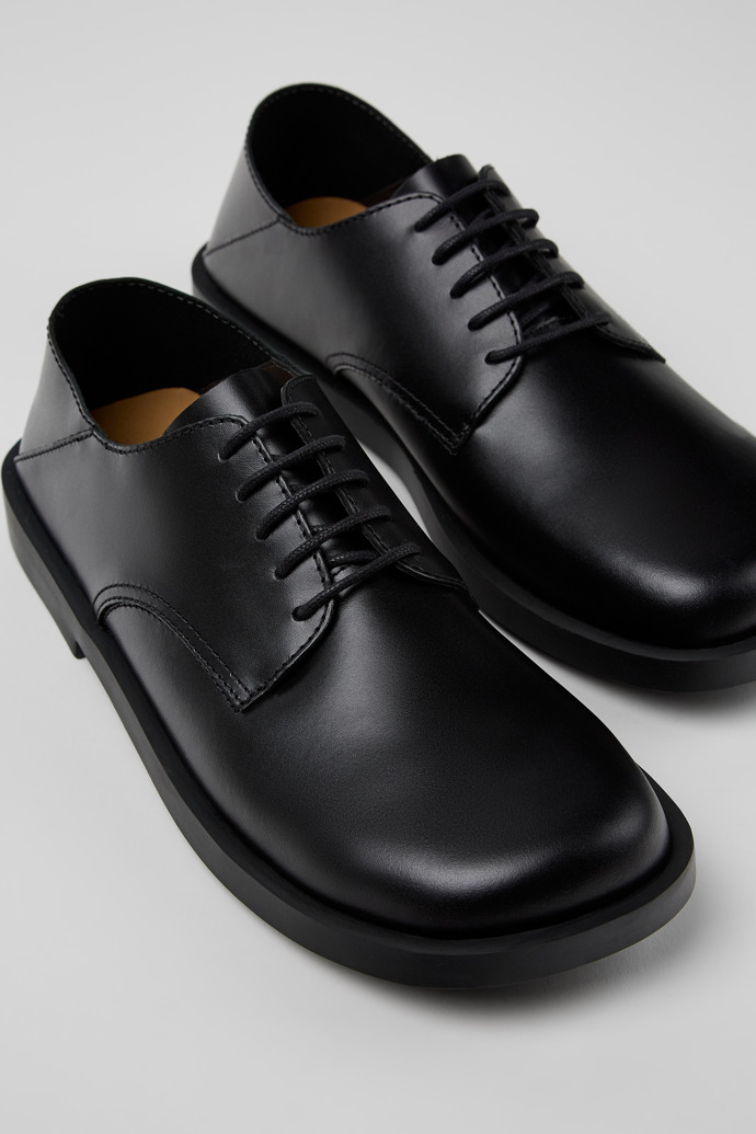 Don Black Leather Men's Shoes.
