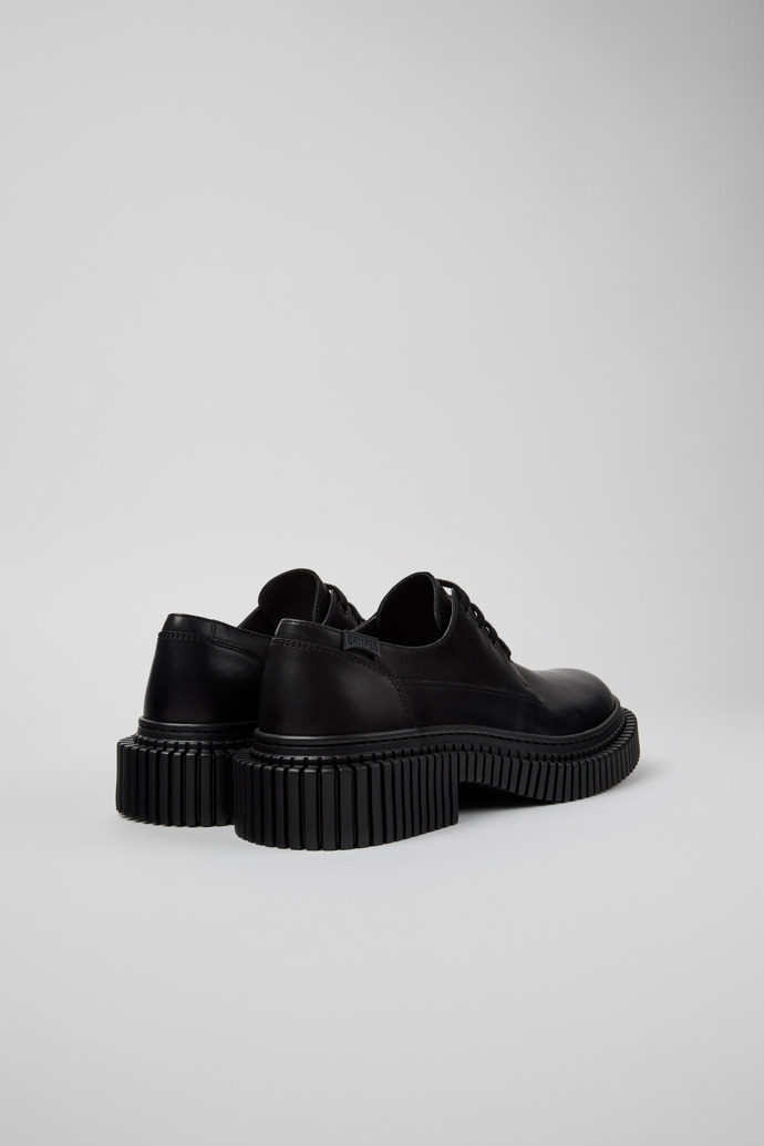 Pix Berlin Black Leather Shoes for Men.