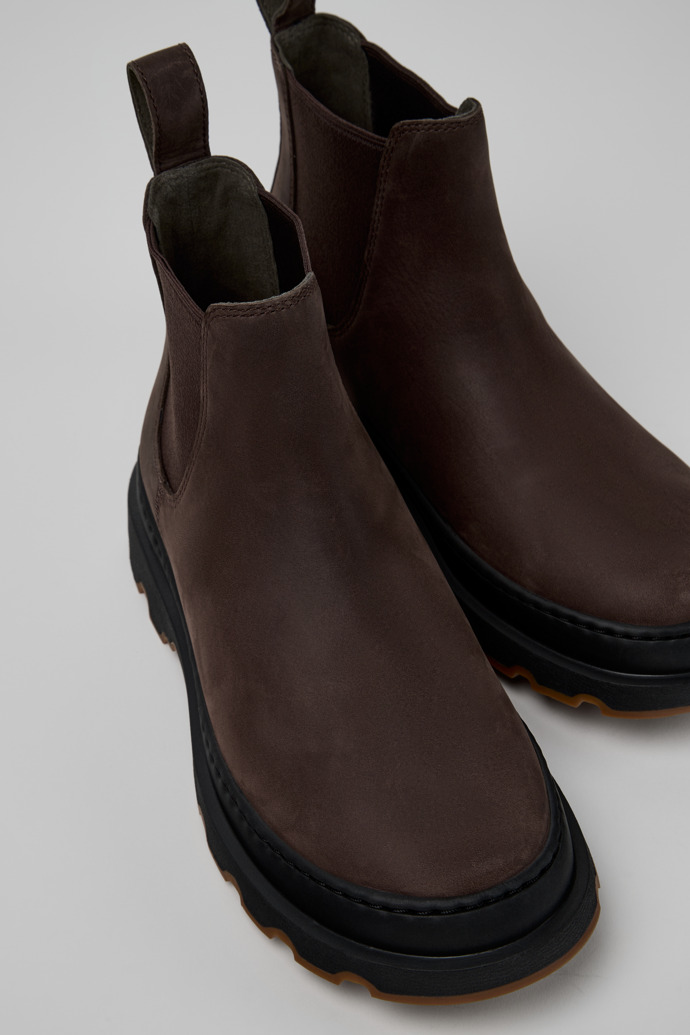 Brutus+ Brown Nubuck Ankle Boots for Women.