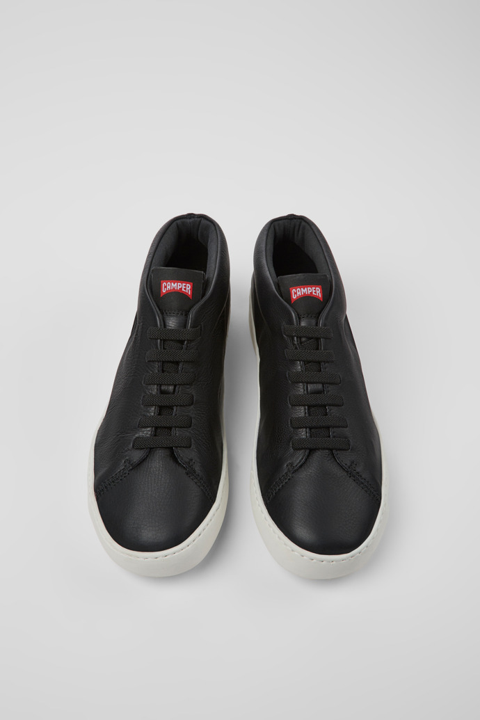 Peu Touring Black leather sneakers for men