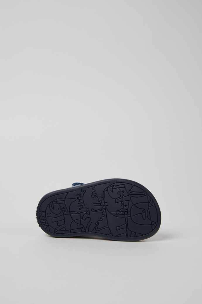 Bicho Blue Leather Kids' Sandal.