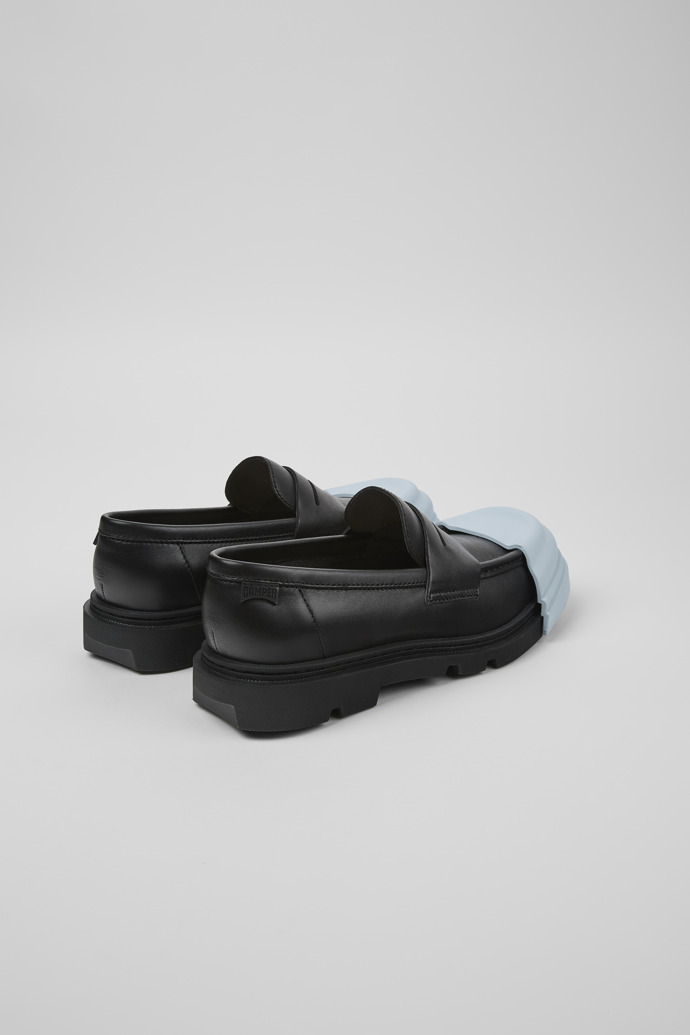 Junction Black leather loafers for women