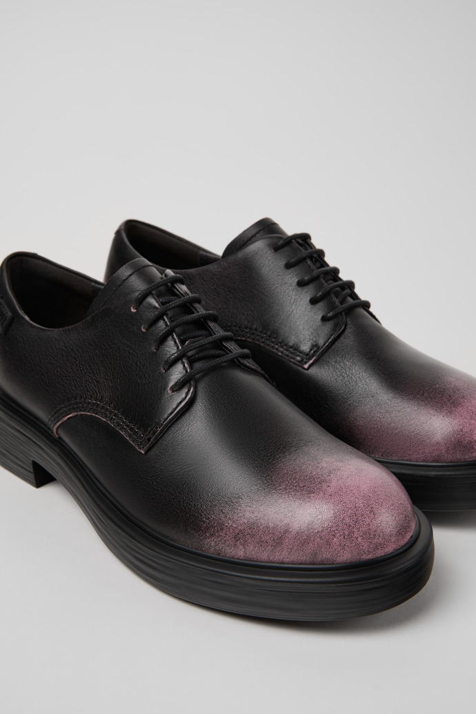 Dean Black Leather Shoes for Women.