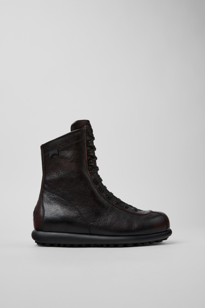 Pelotas Burgundy Leather Mid Boots for Women.