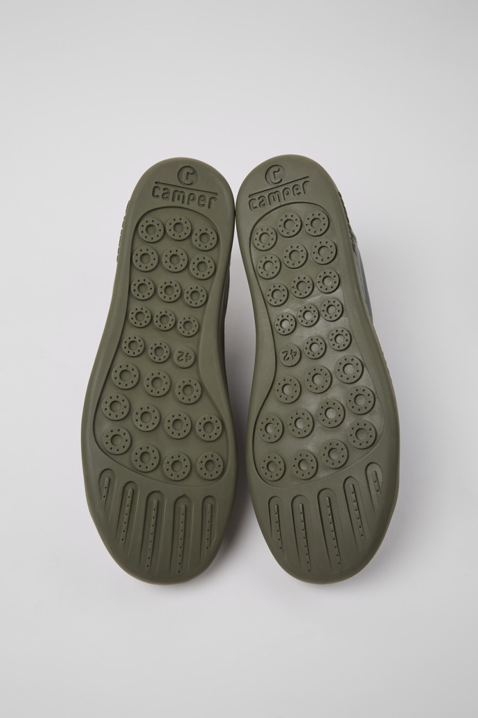 Peu Touring Gray Leather Sneakers for Men.