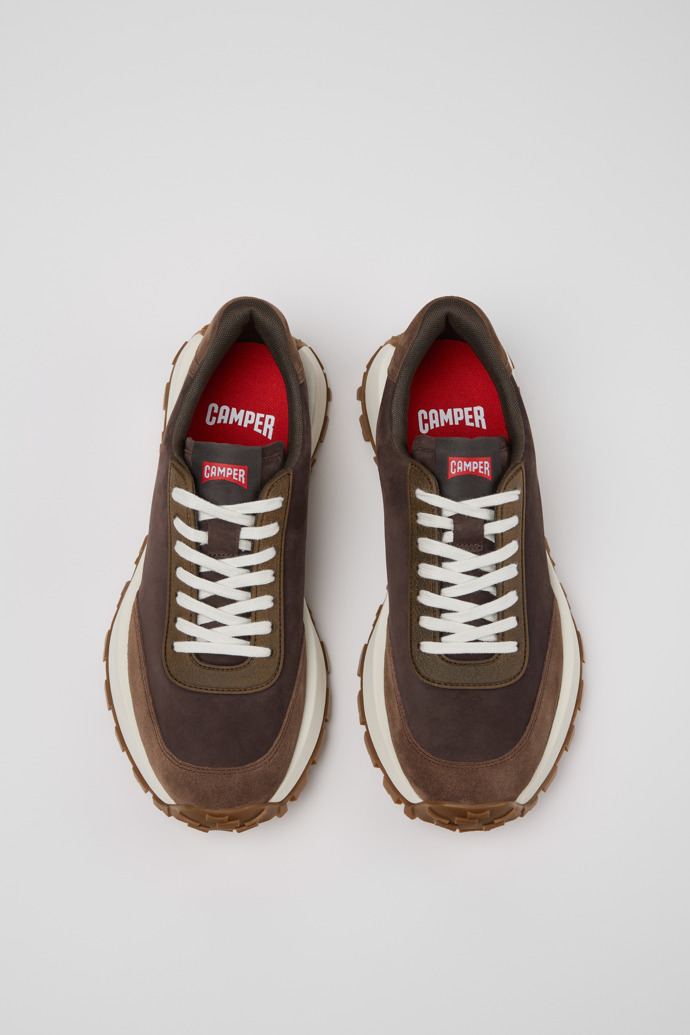 Drift Trail Brown Nubuck Sneakers for Men.