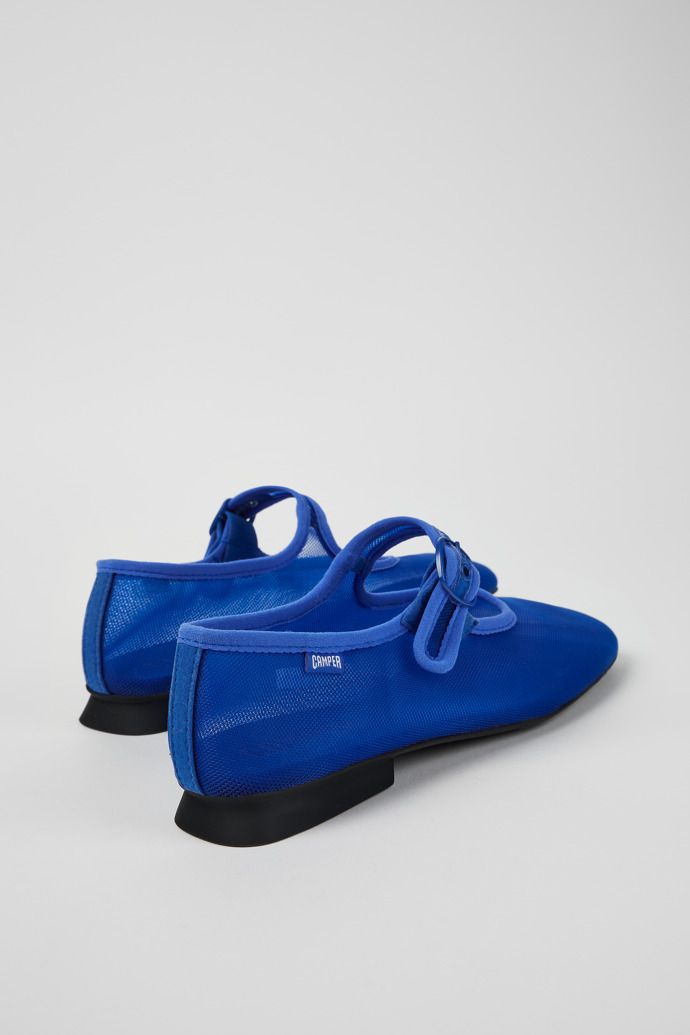 Casi Myra Blue Textile Mary Jane for Women